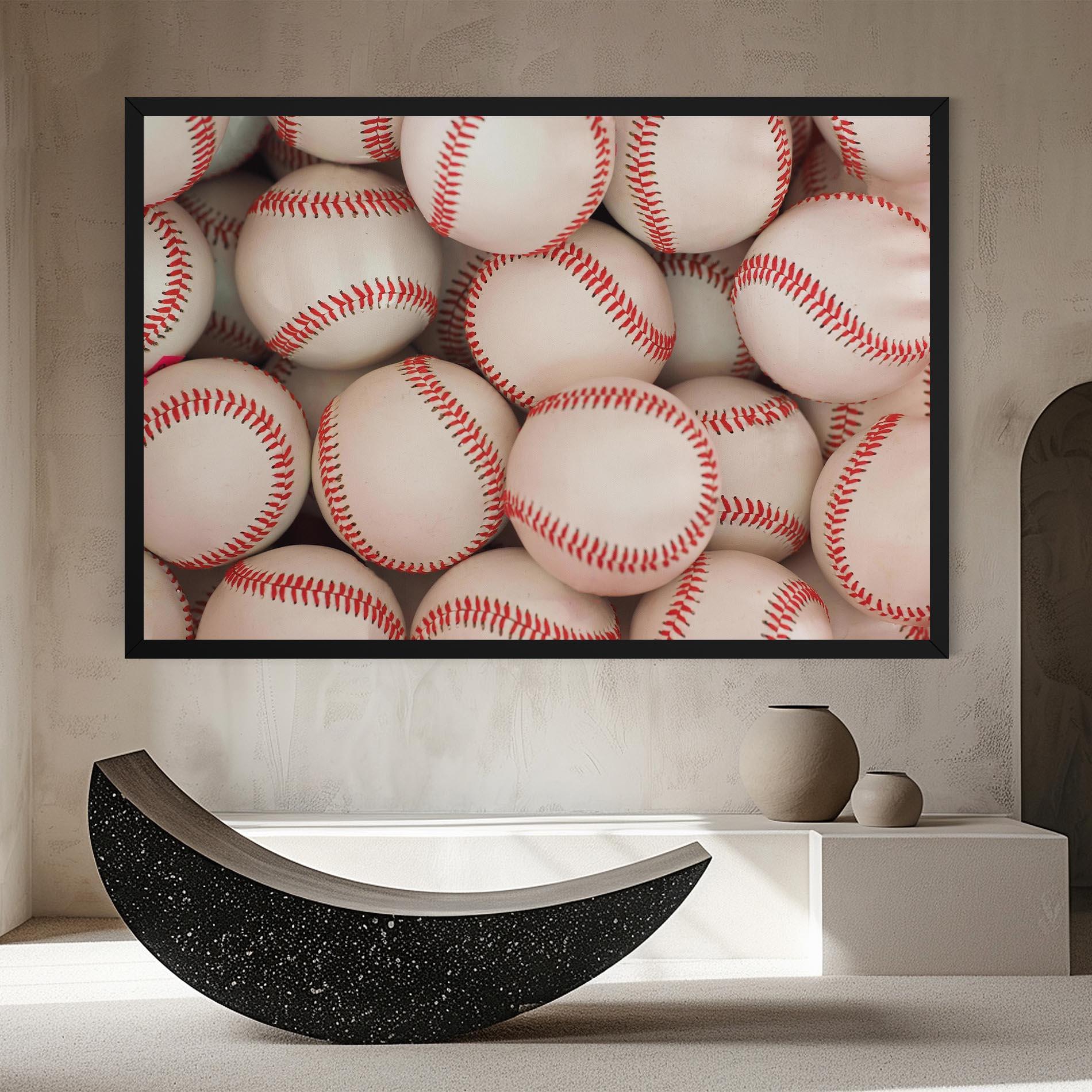 Tablou Canvas Baseball Balls Stack mockup 8