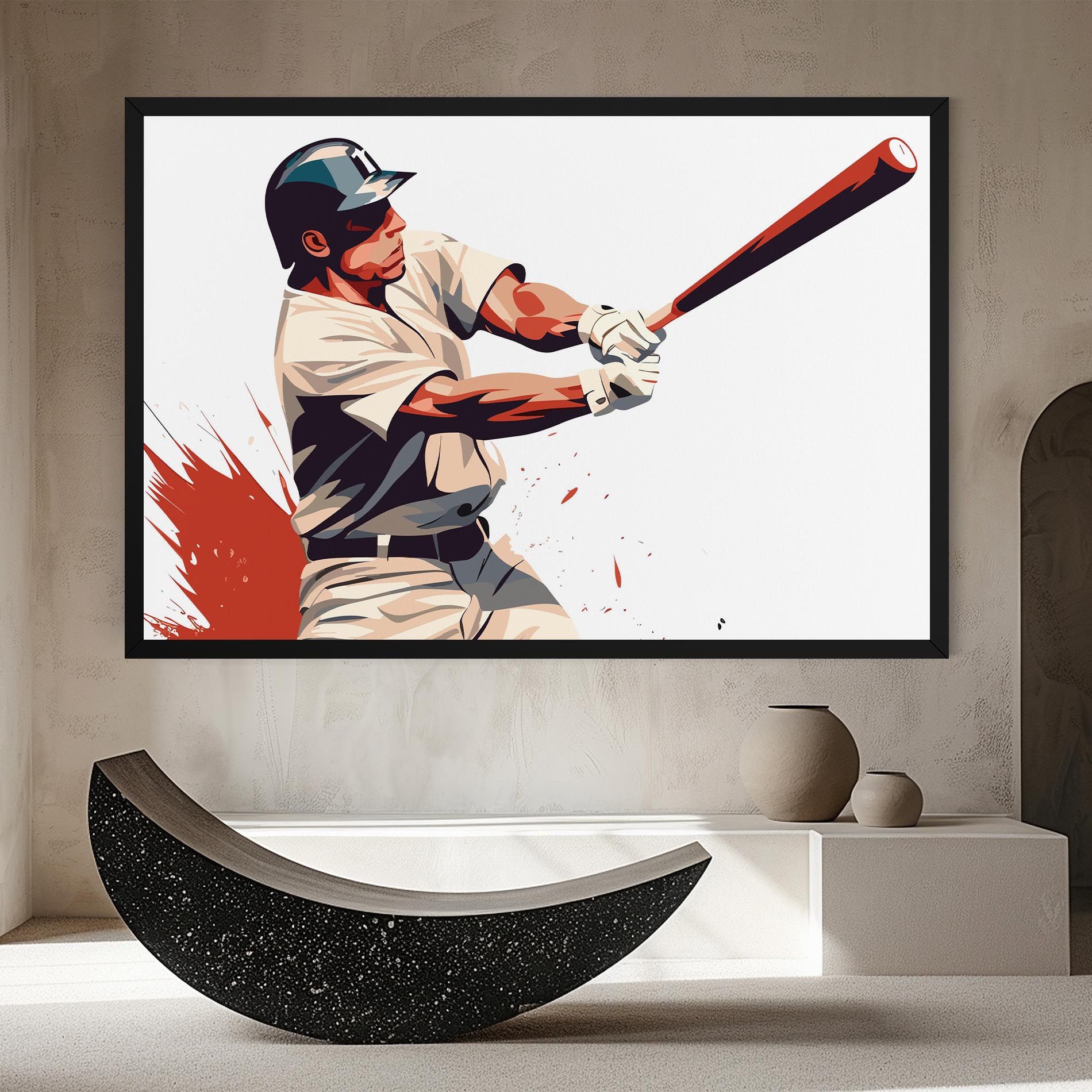 Baseball Red Art mockup 8