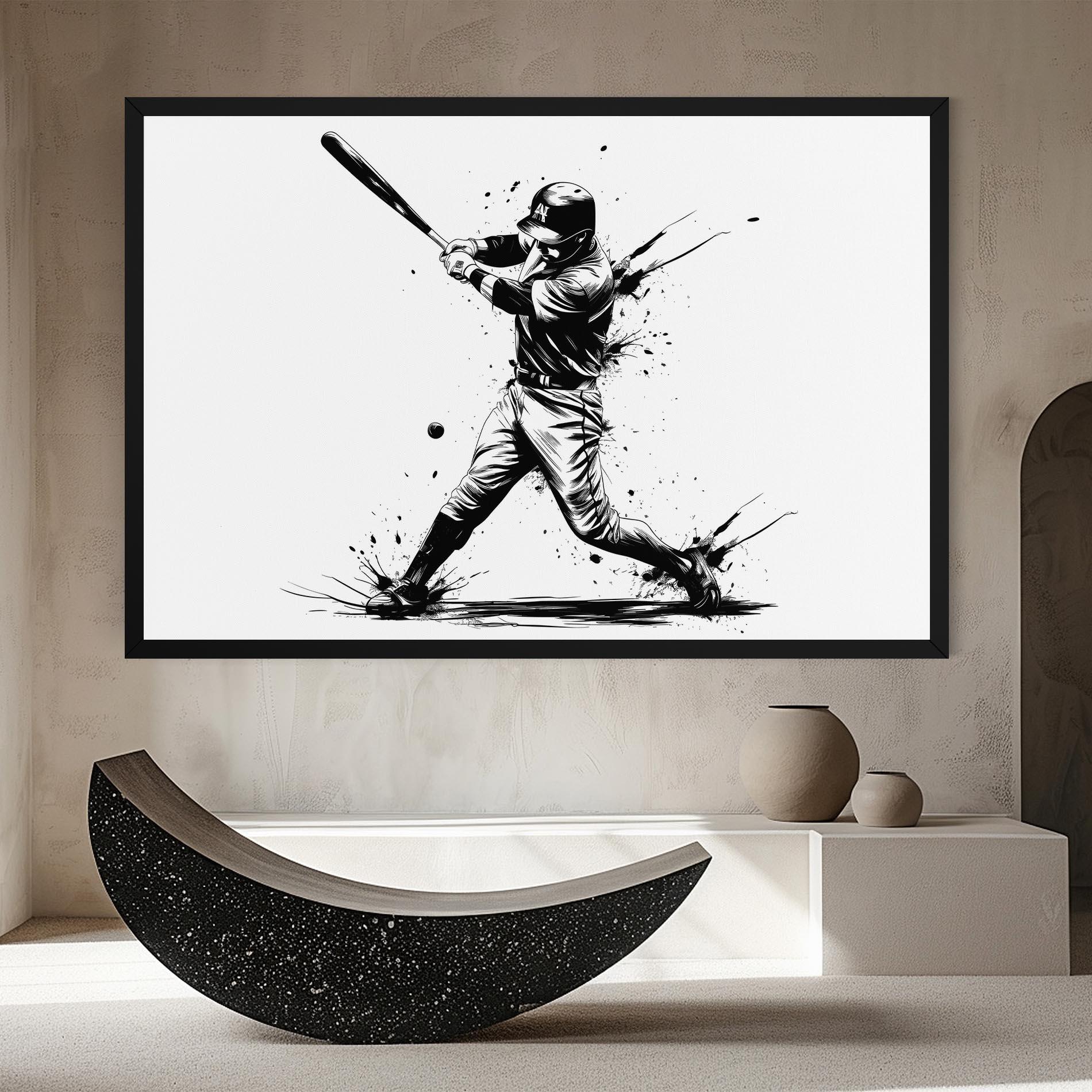 Tablou Canvas Baseball Splash mockup 8