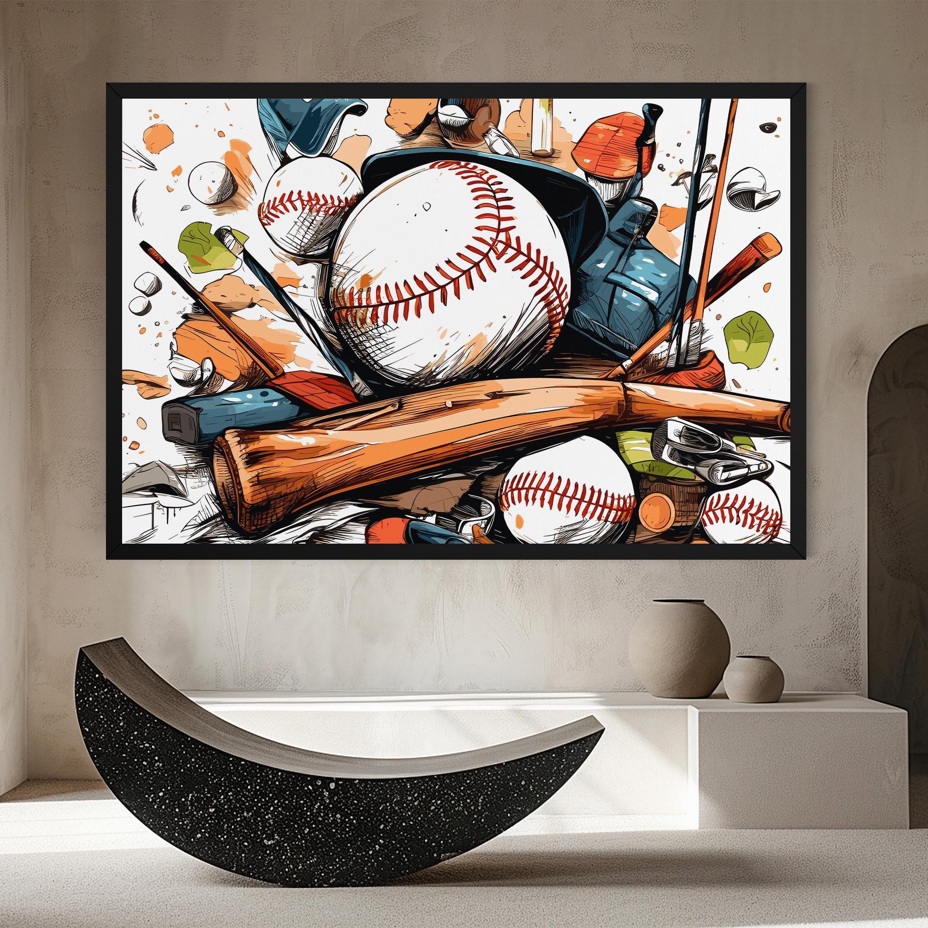 Tablou Canvas Baseball Trash mockup 8