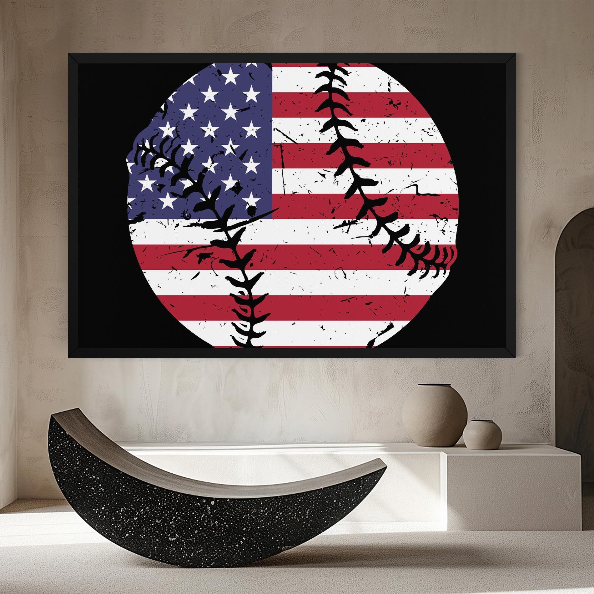 Tablou Canvas Baseball Usa mockup 8