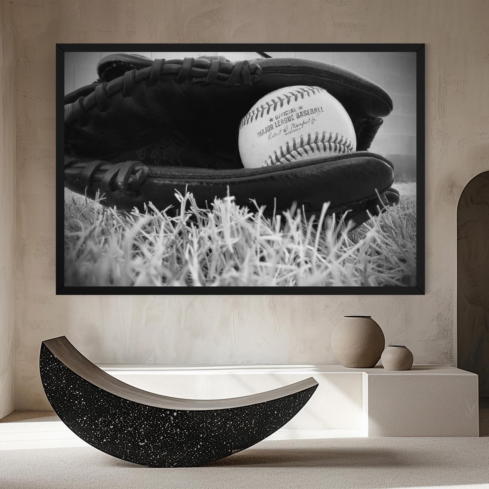 Tablou Canvas Black Baseball Glove mockup 8
