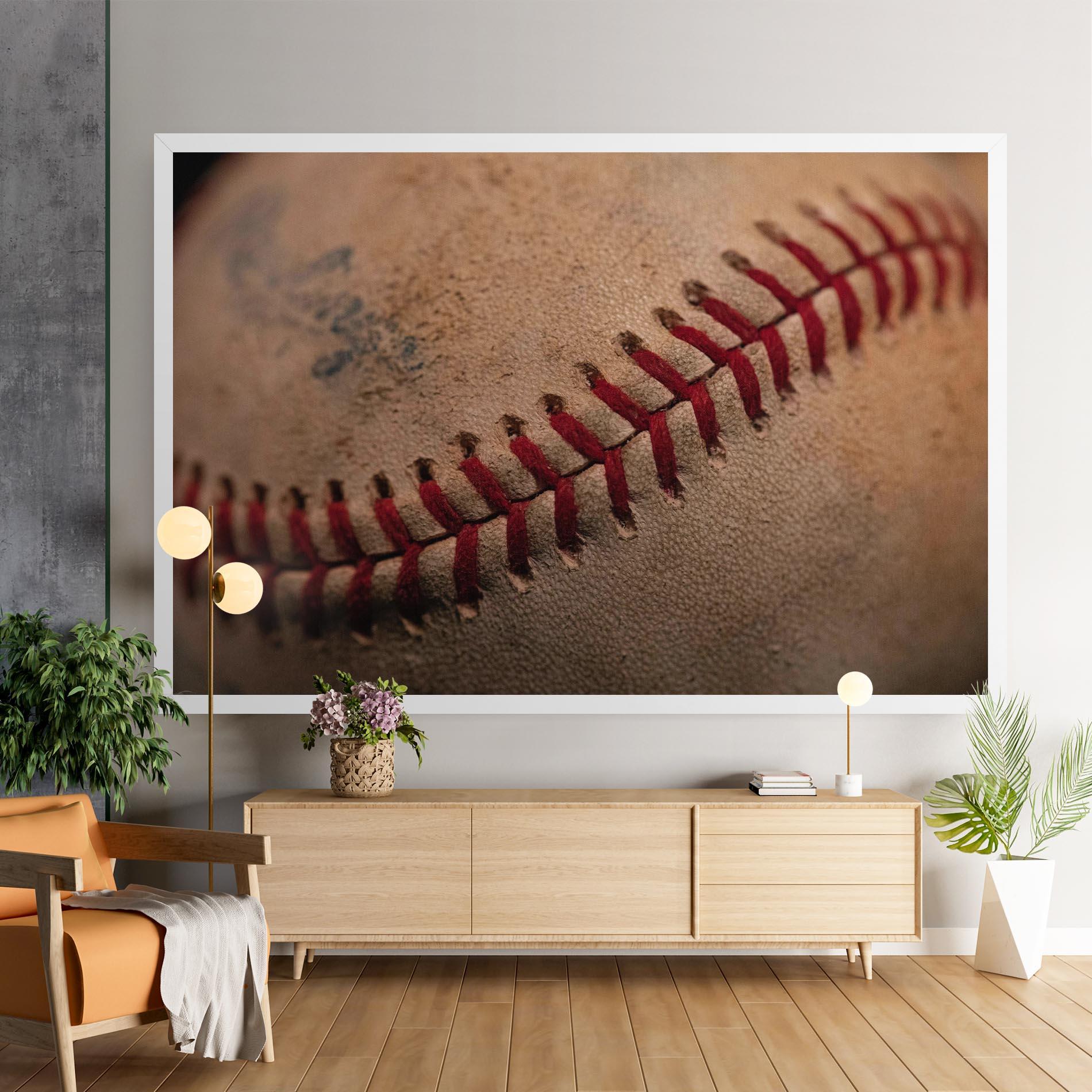 Tablou Canvas Baseball Ball Close Up mockup 9