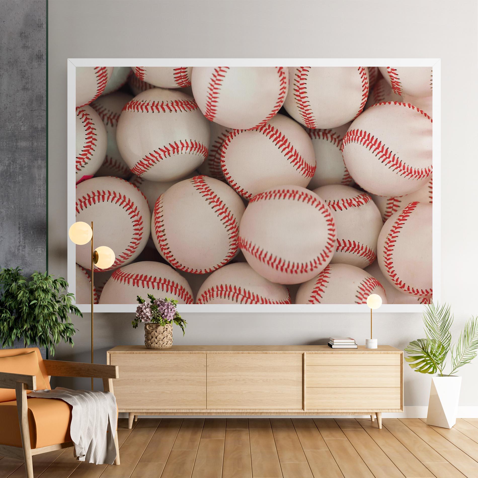 Tablou Canvas Baseball Balls Stack mockup 9