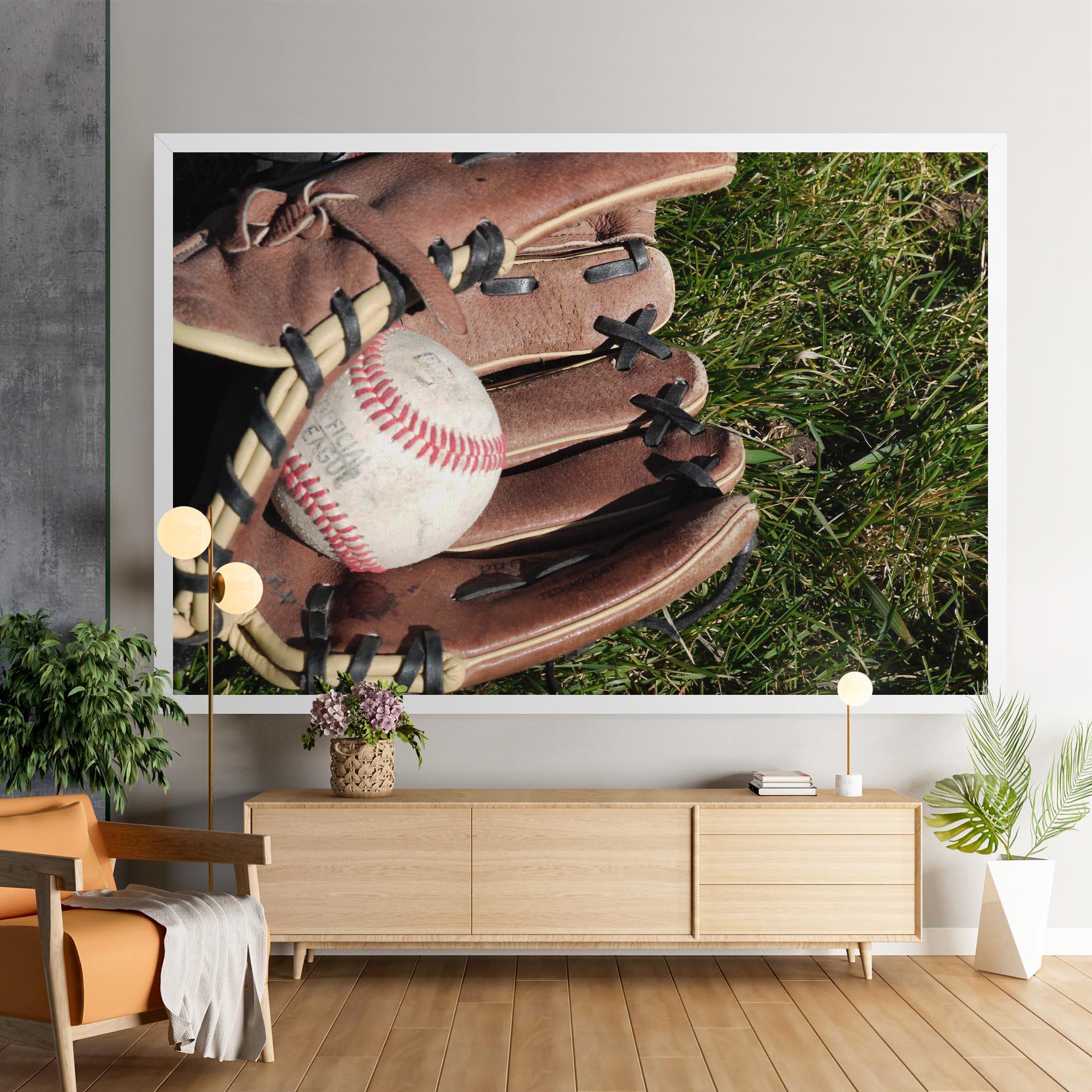 Tablou Canvas Brown Baseball Glove mockup 9