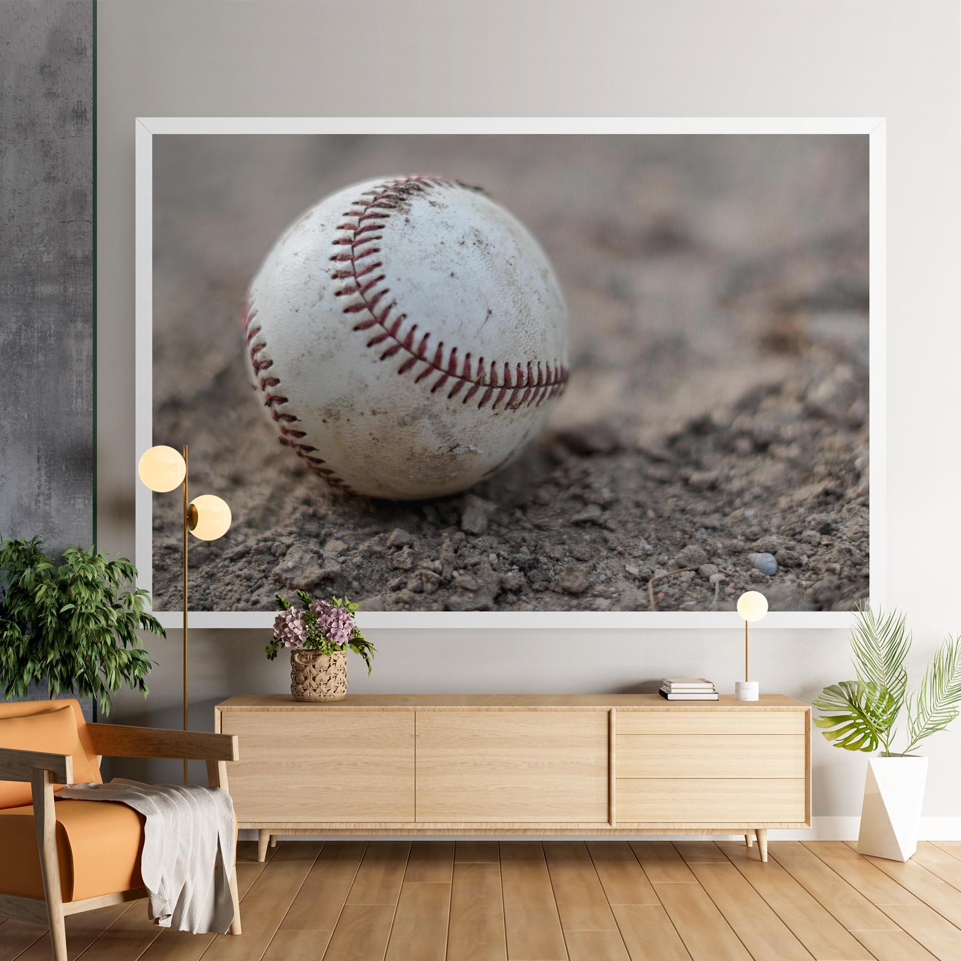 Tablou Canvas Dusty Baseball Ball mockup 9