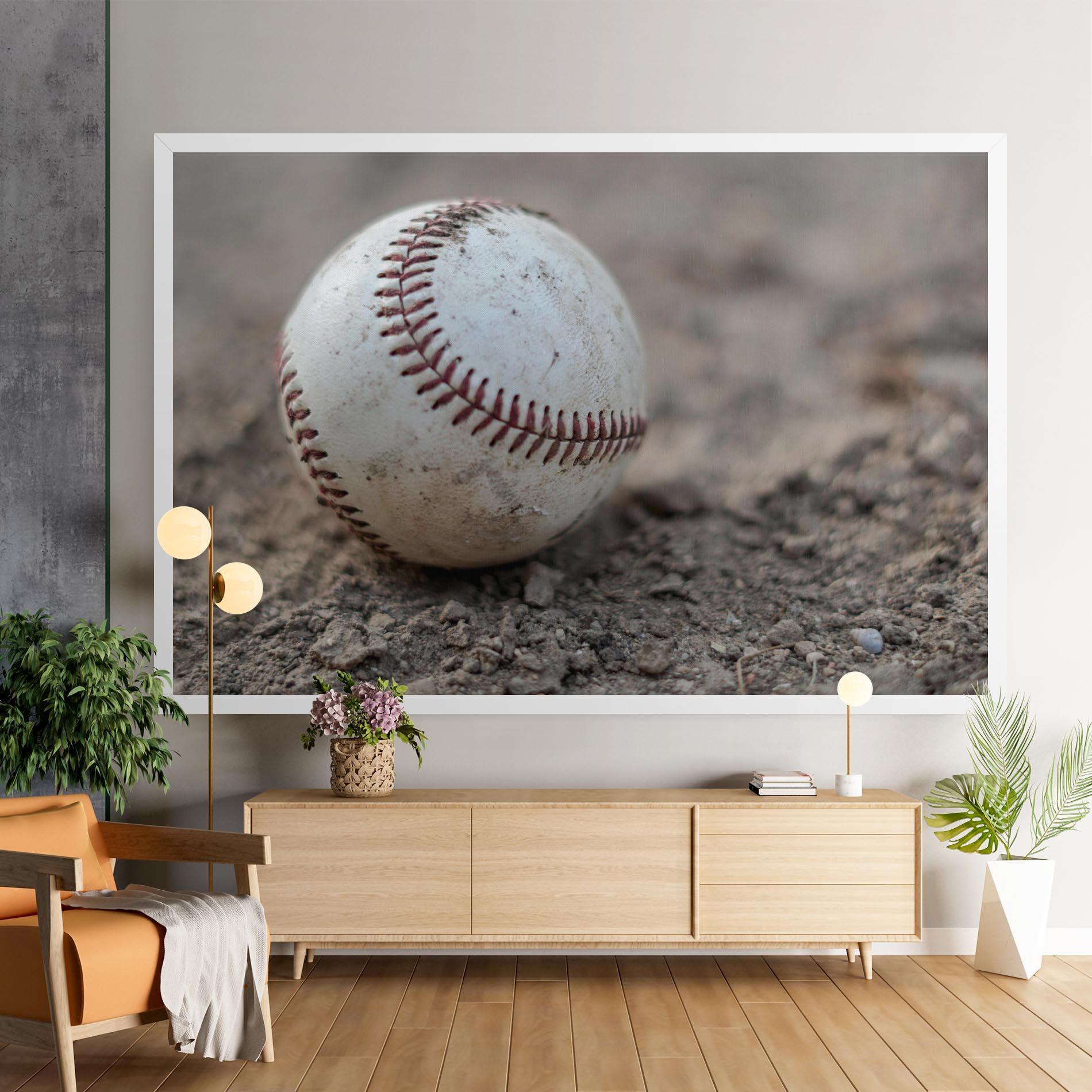 Dusty Baseball Ball mockup 9