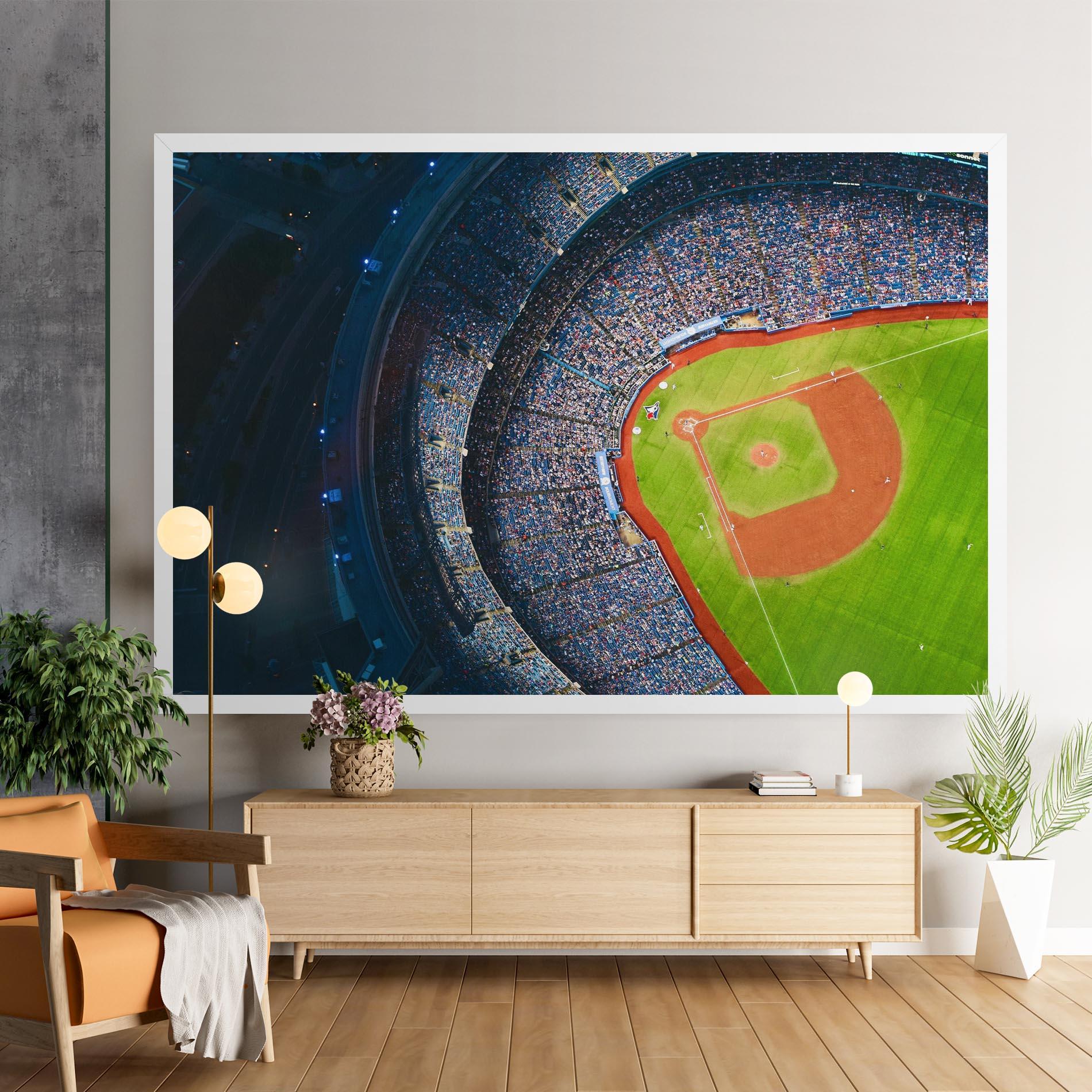 Tablou Canvas Green Baseball Field mockup 9