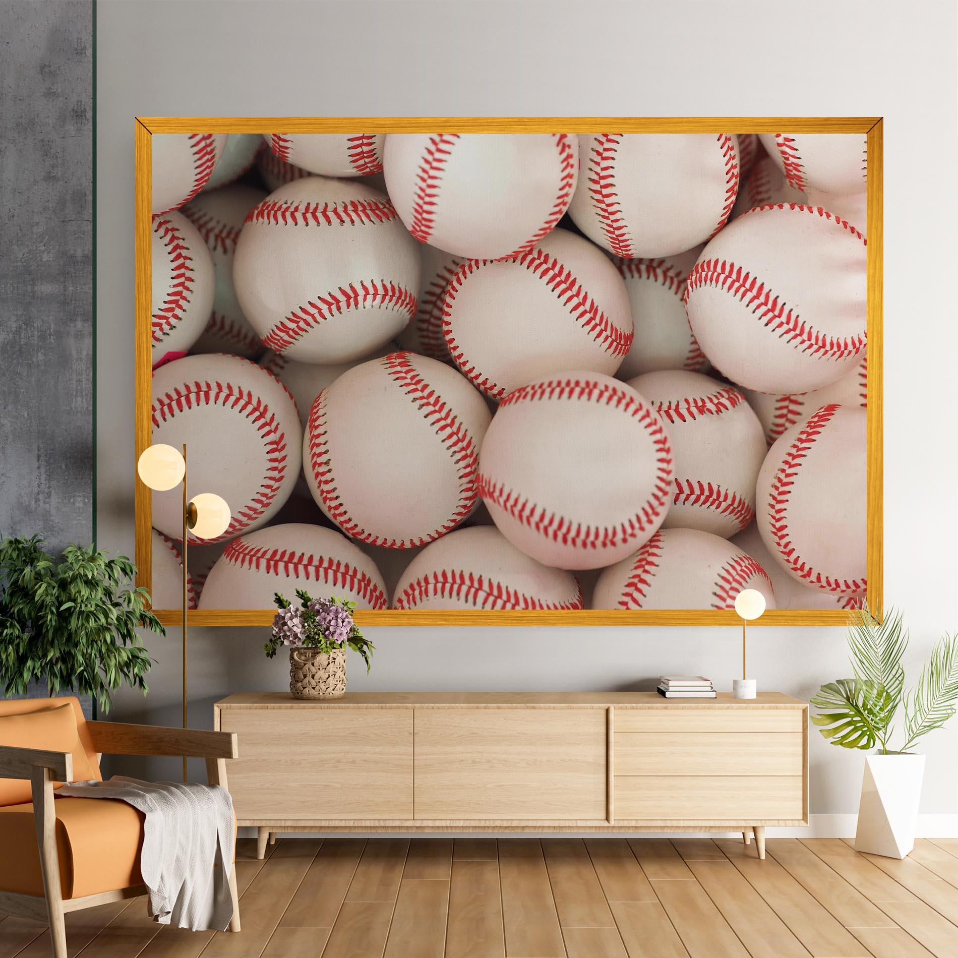 Tablou Canvas Baseball Balls Stack mockup 9