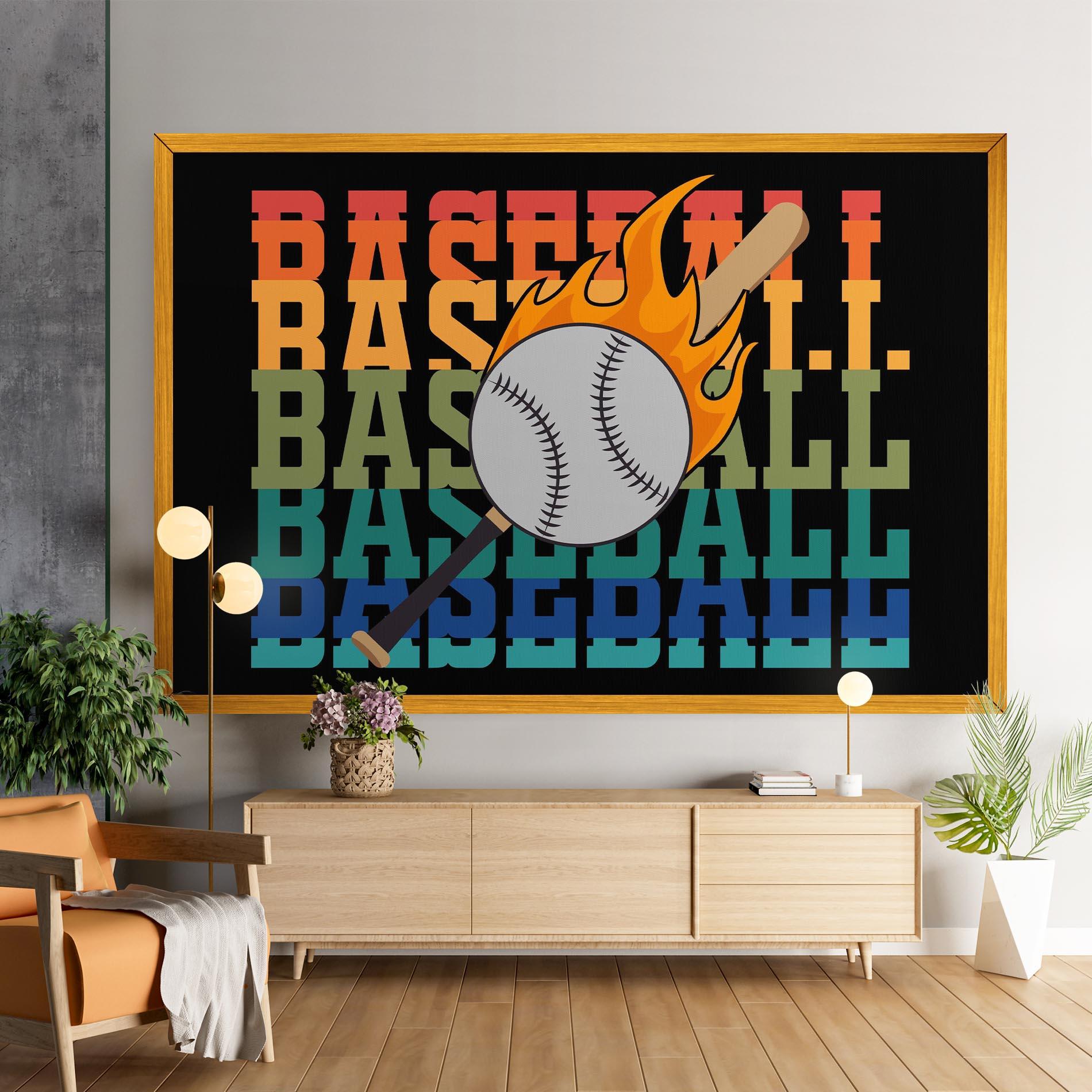 Tablou Canvas Baseball Color mockup 9