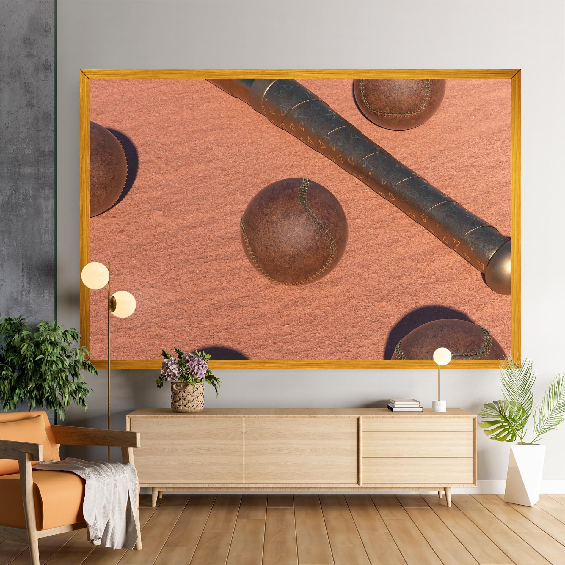 Tablou Canvas Baseball Set On Send mockup 9