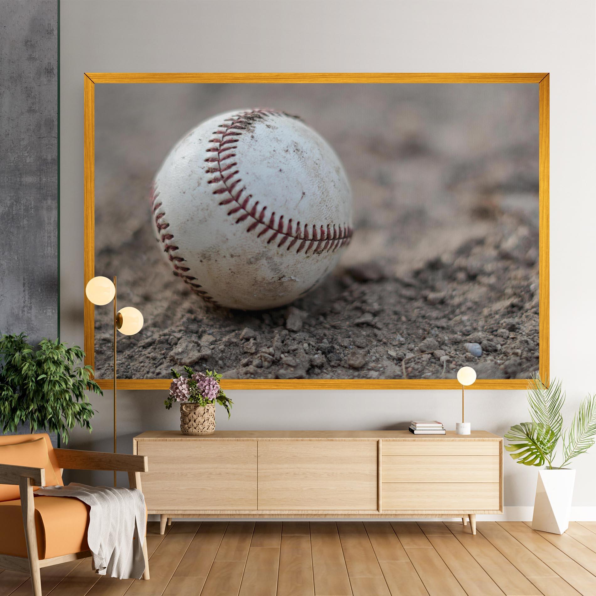 Tablou Canvas Dusty Baseball Ball mockup 9