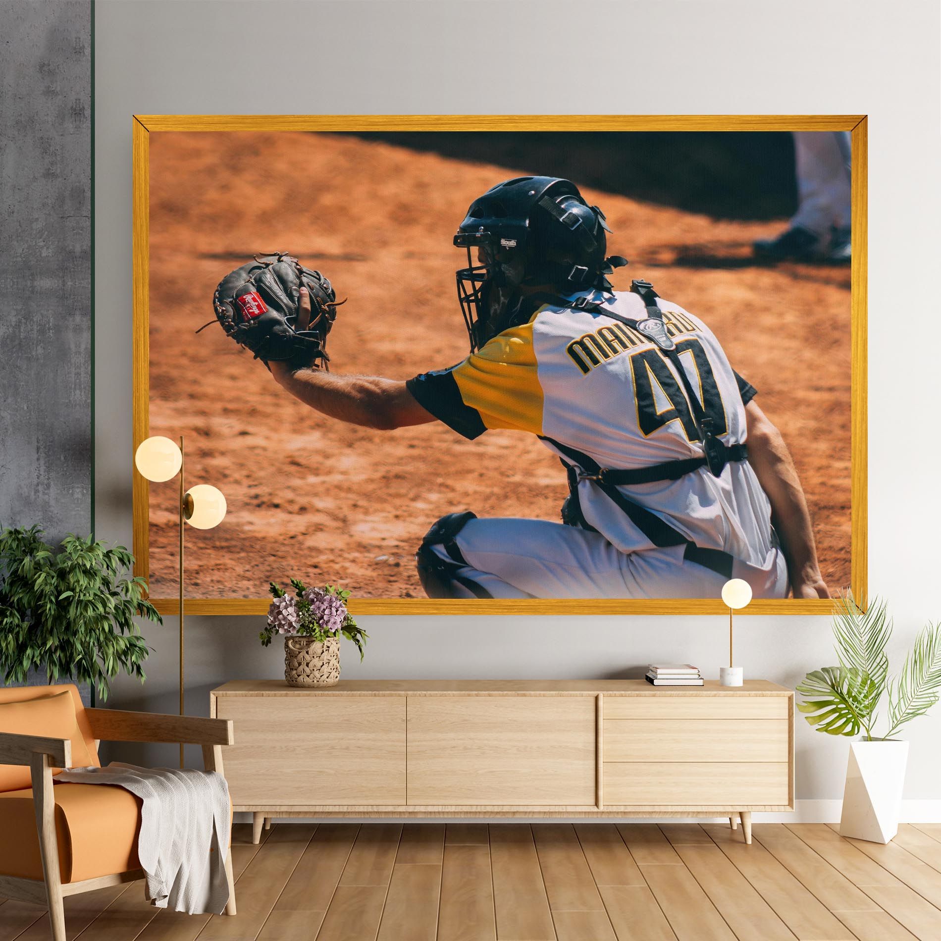 Number 47 Baseball mockup 9