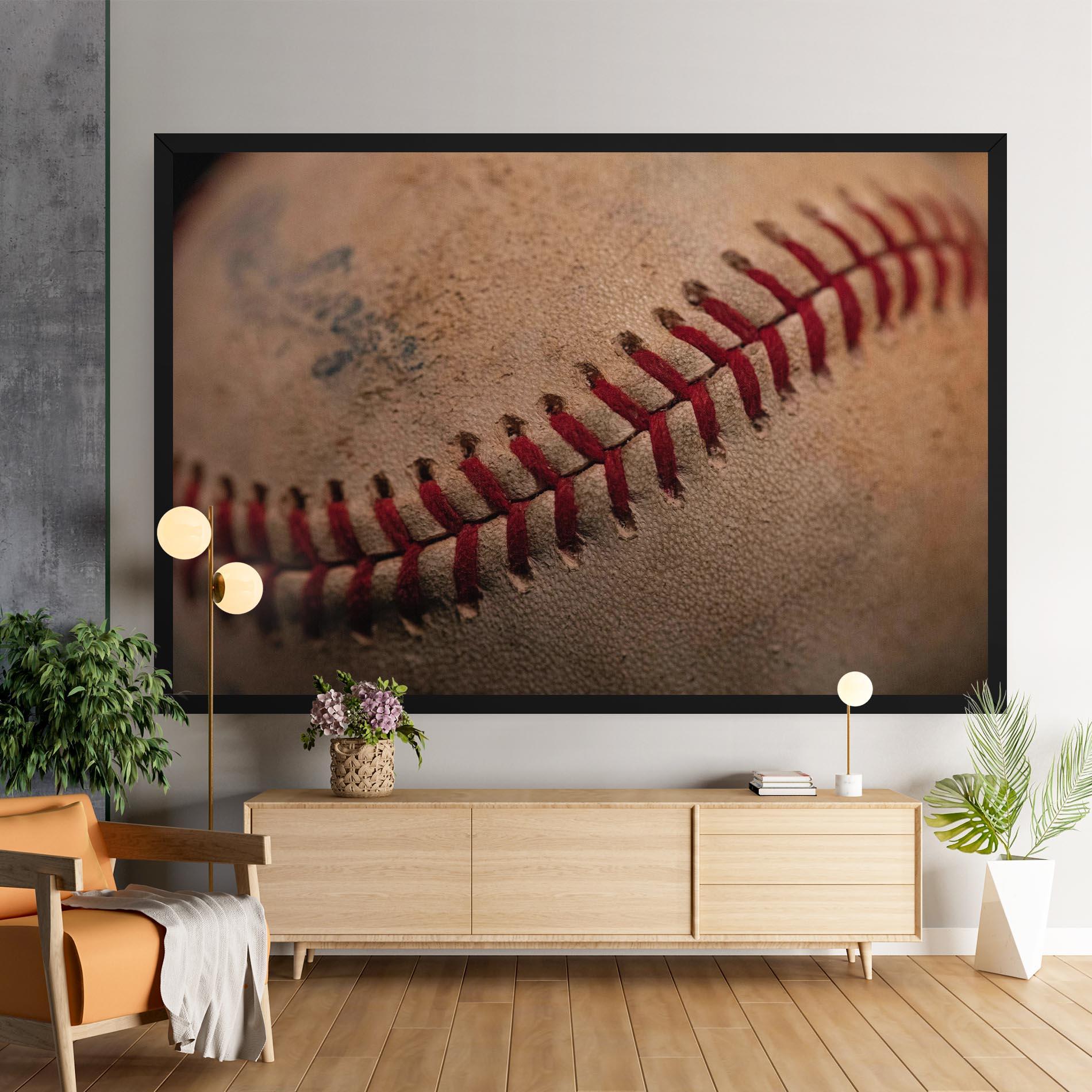 Tablou Canvas Baseball Ball Close Up mockup 9