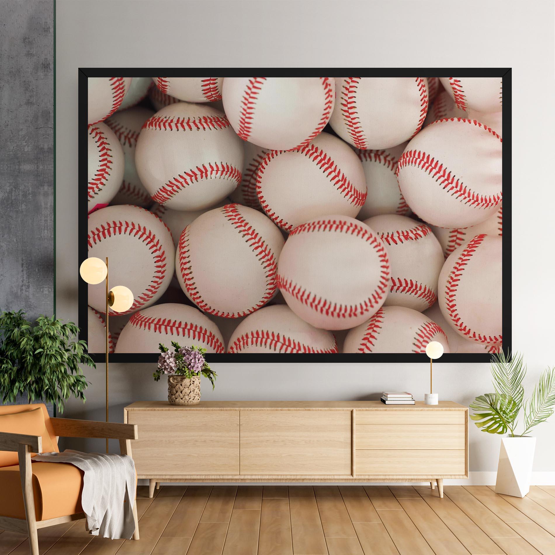 Tablou Canvas Baseball Balls Stack mockup 9