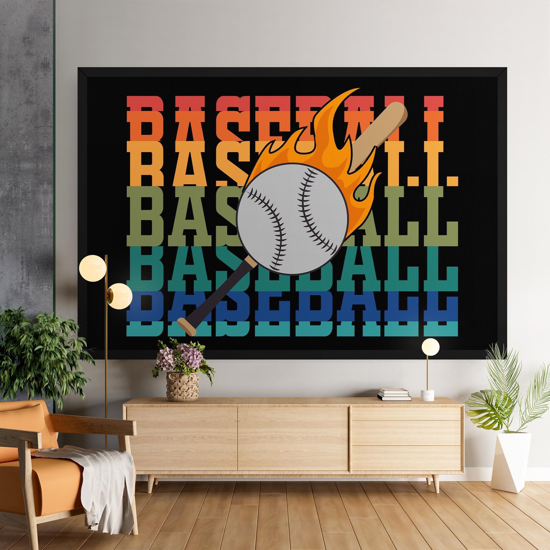 Tablou Canvas Baseball Color mockup 9