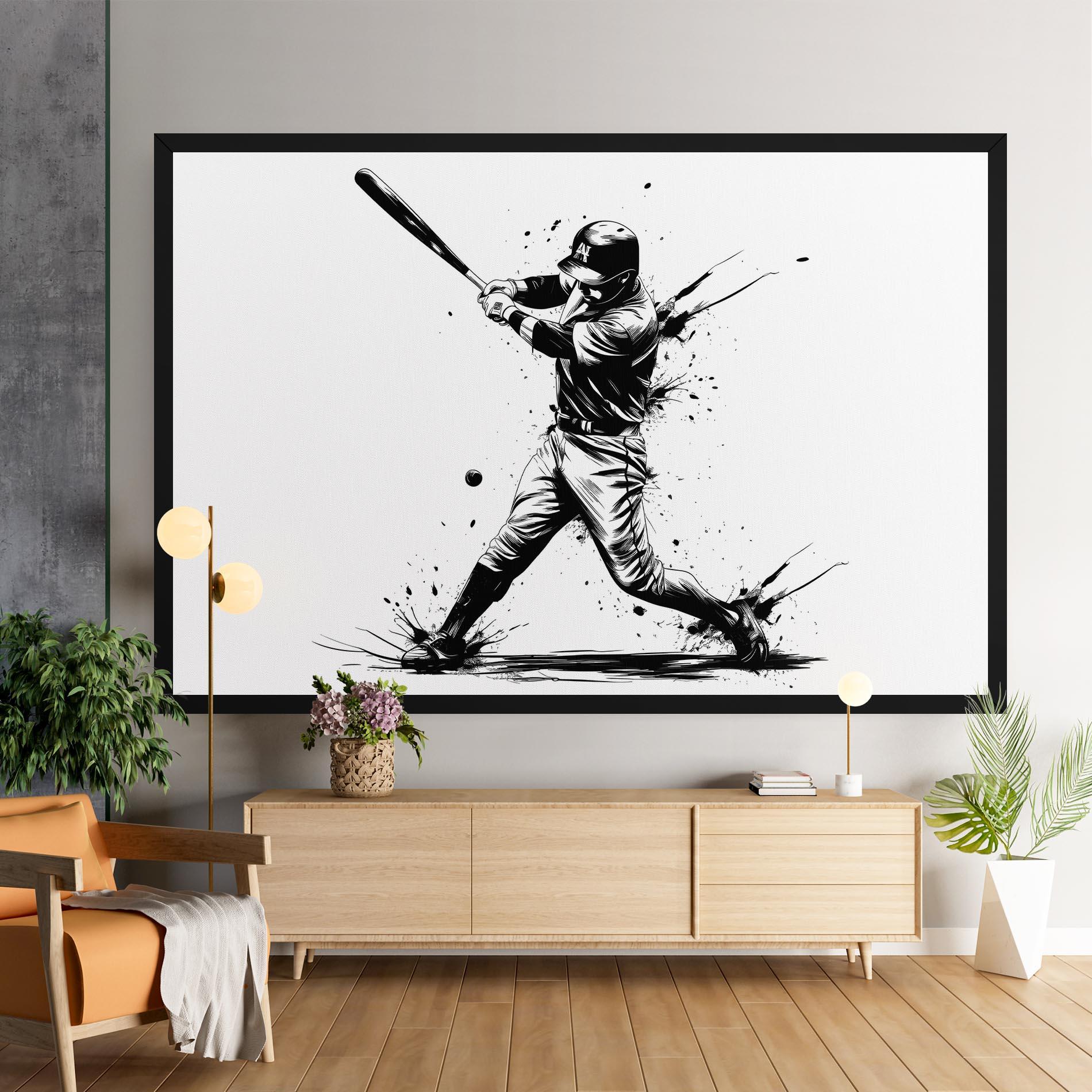 Tablou Canvas Baseball Splash mockup 9