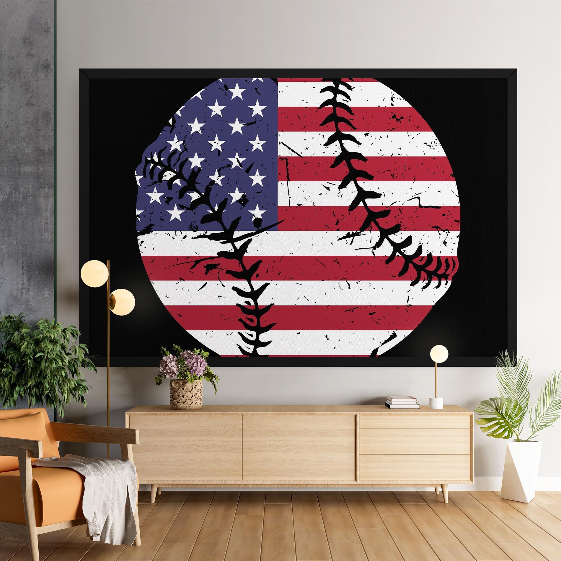 Tablou Canvas Baseball Usa mockup 9