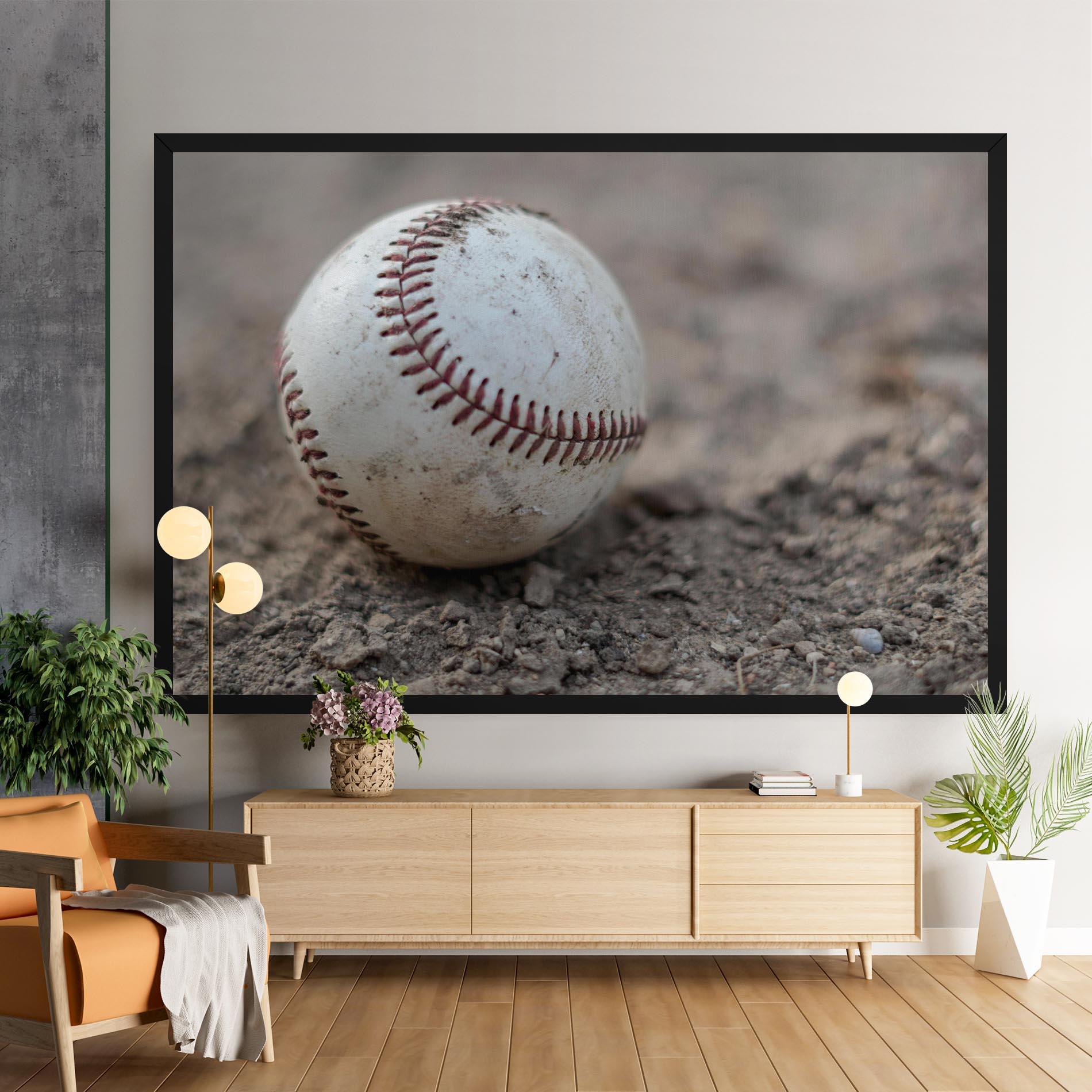 Tablou Canvas Dusty Baseball Ball mockup 9