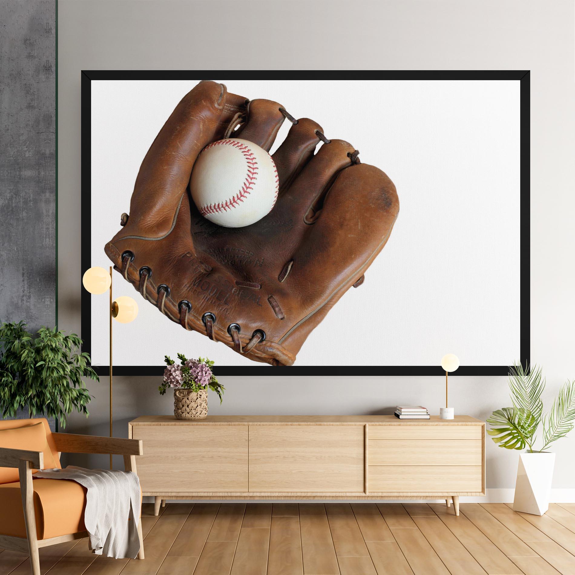 Tablou Canvas Holding Baseball Ball mockup 9