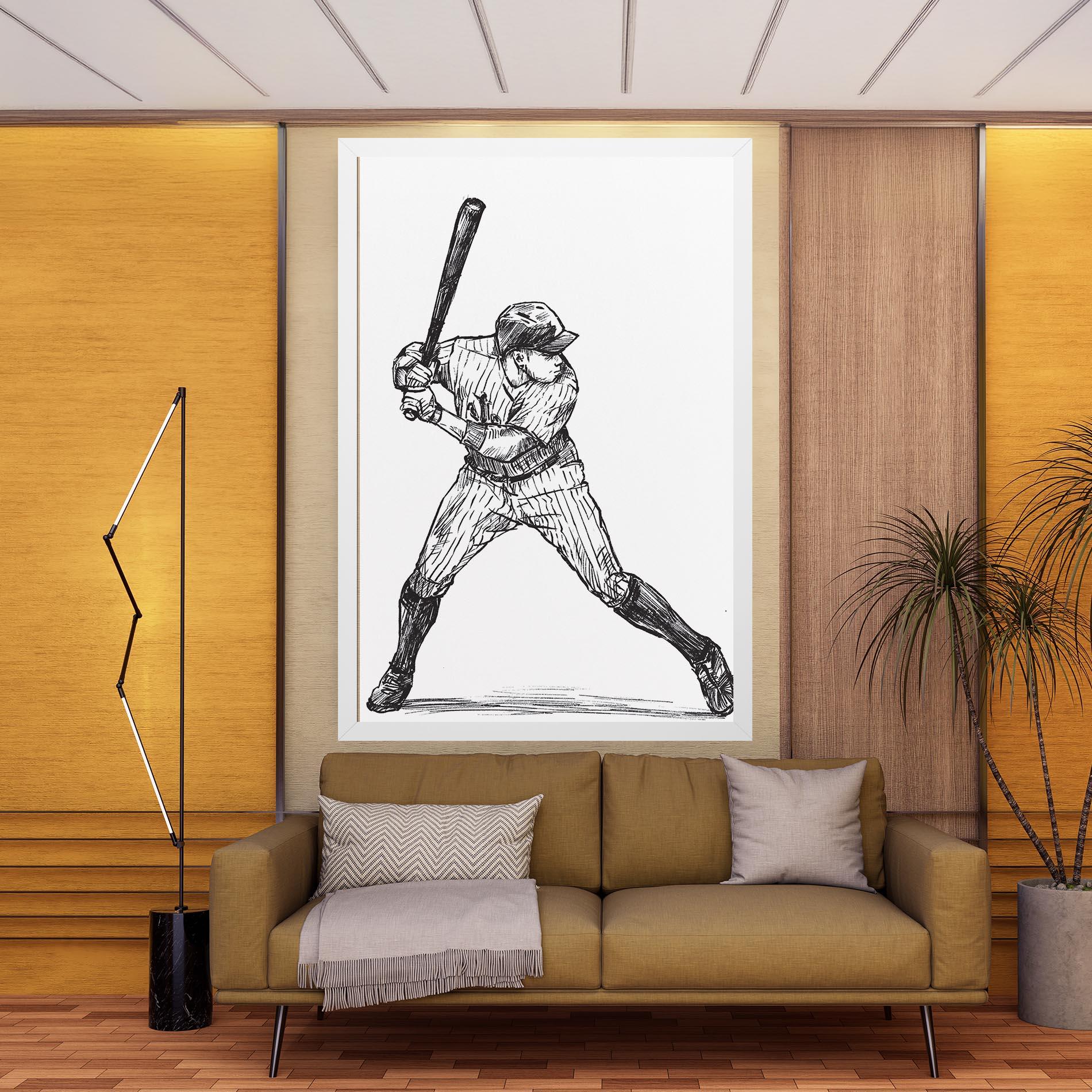 Tablou Canvas Baseball Play mockup 9