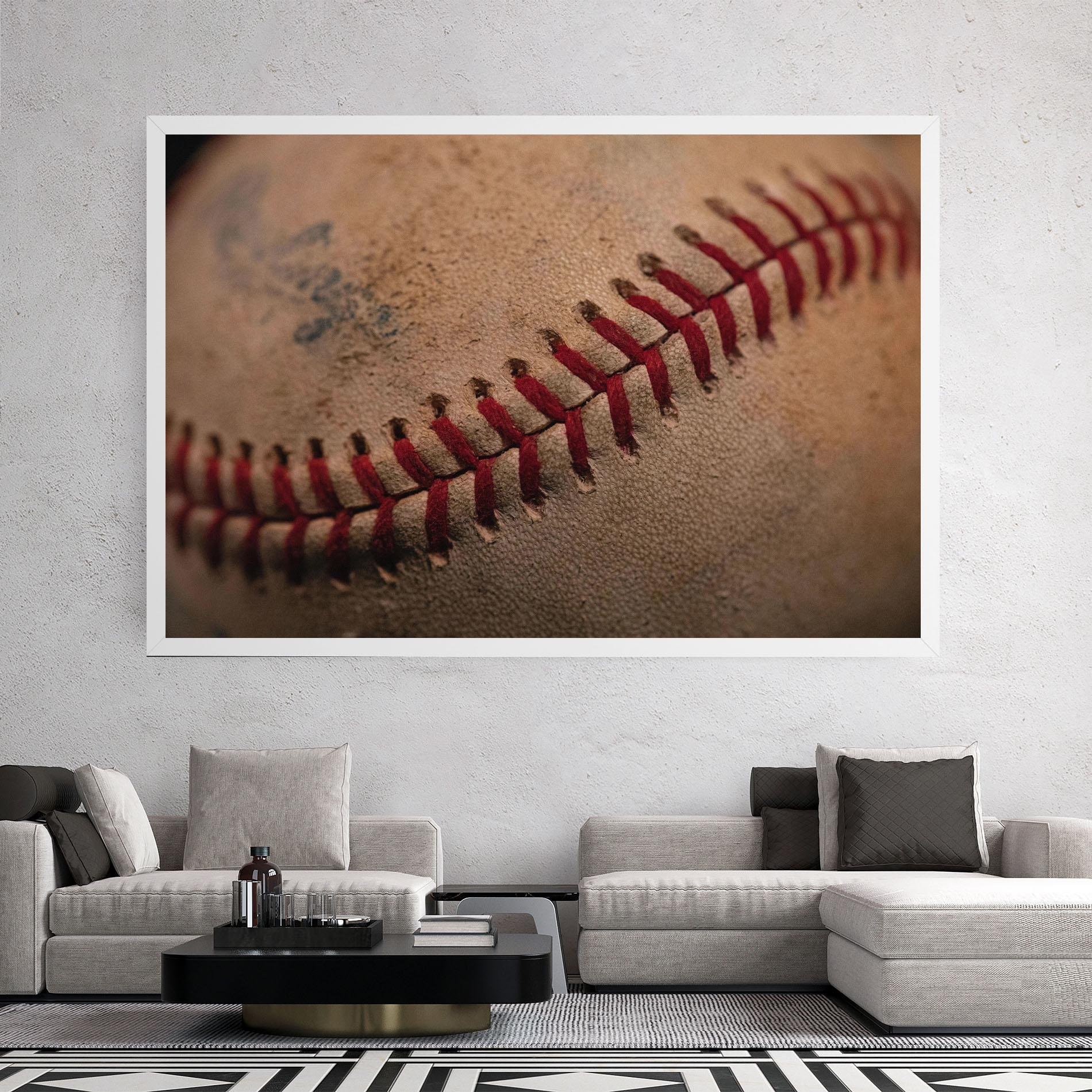 Tablou Canvas Baseball Ball Close Up mockup 2