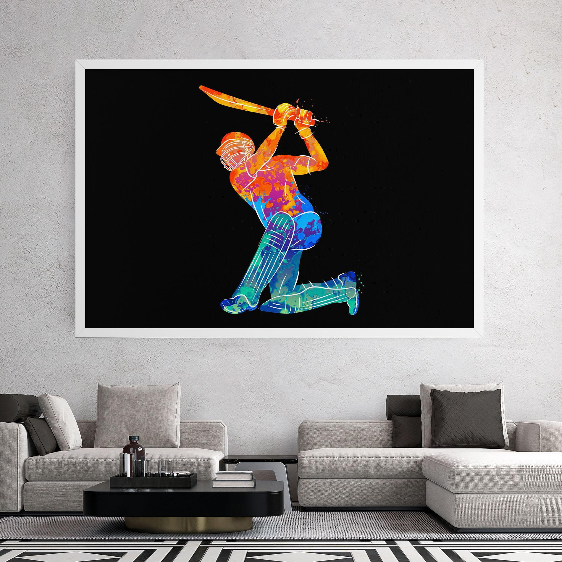 Tablou Canvas Baseball Color Art mockup 2