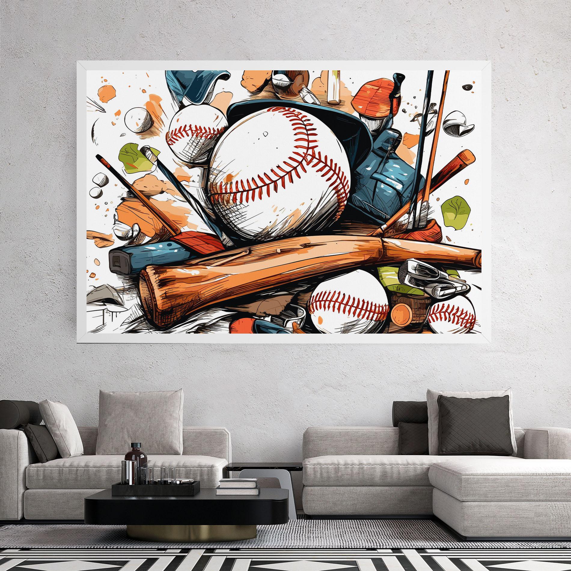 Tablou Canvas Baseball Trash mockup 2