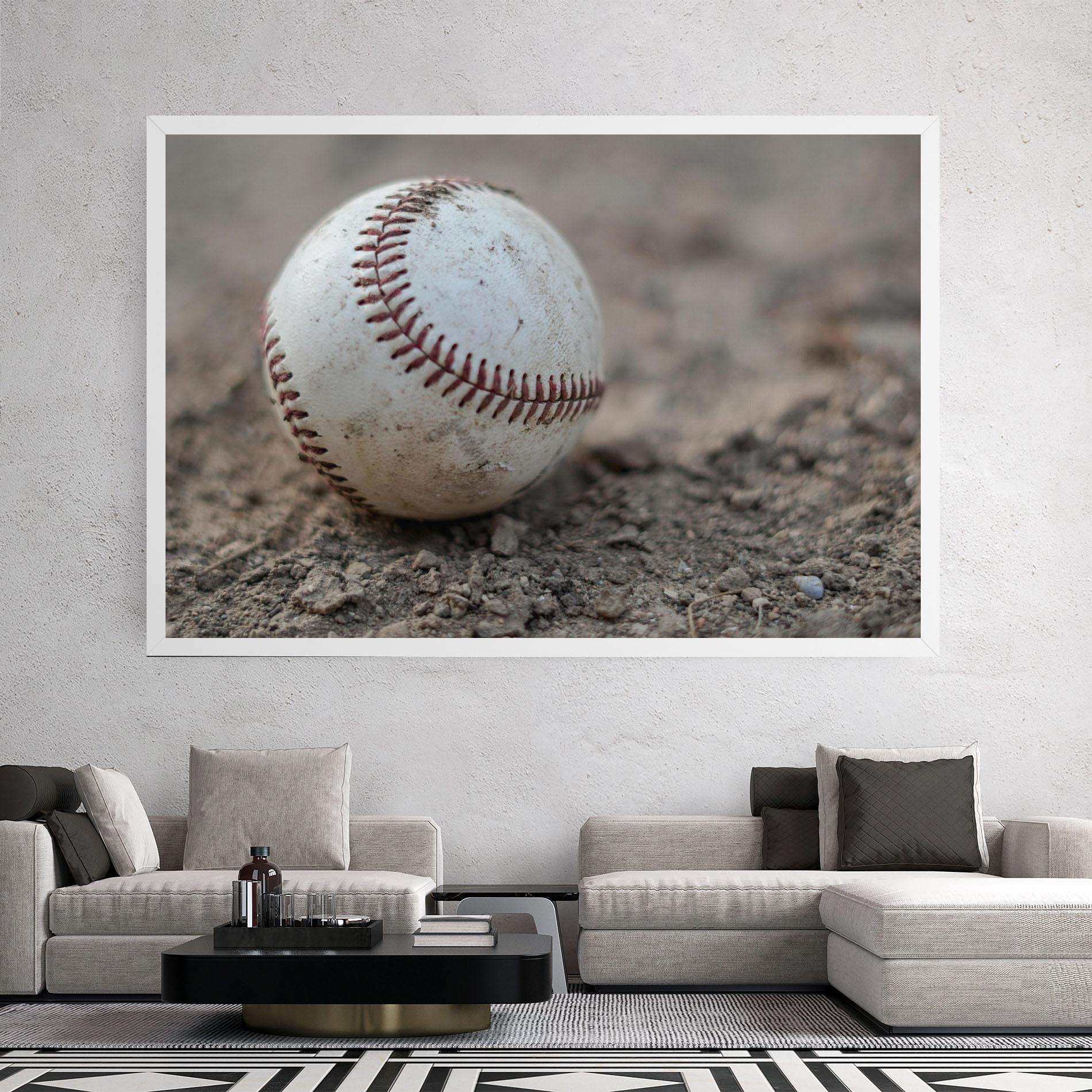 Tablou Canvas Dusty Baseball Ball mockup 2