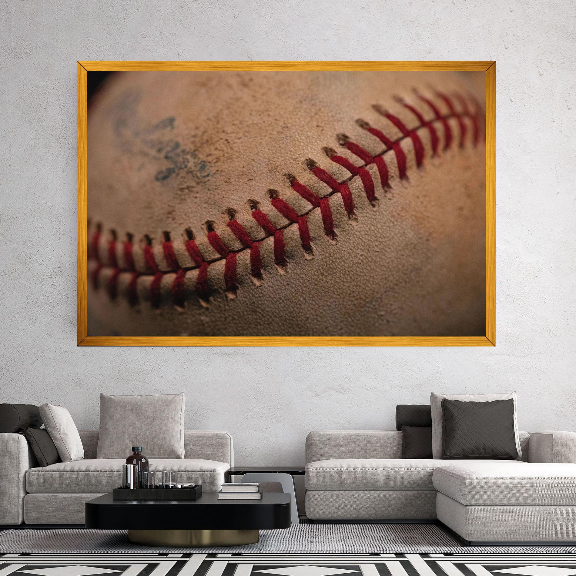 Tablou Canvas Baseball Ball Close Up mockup 2