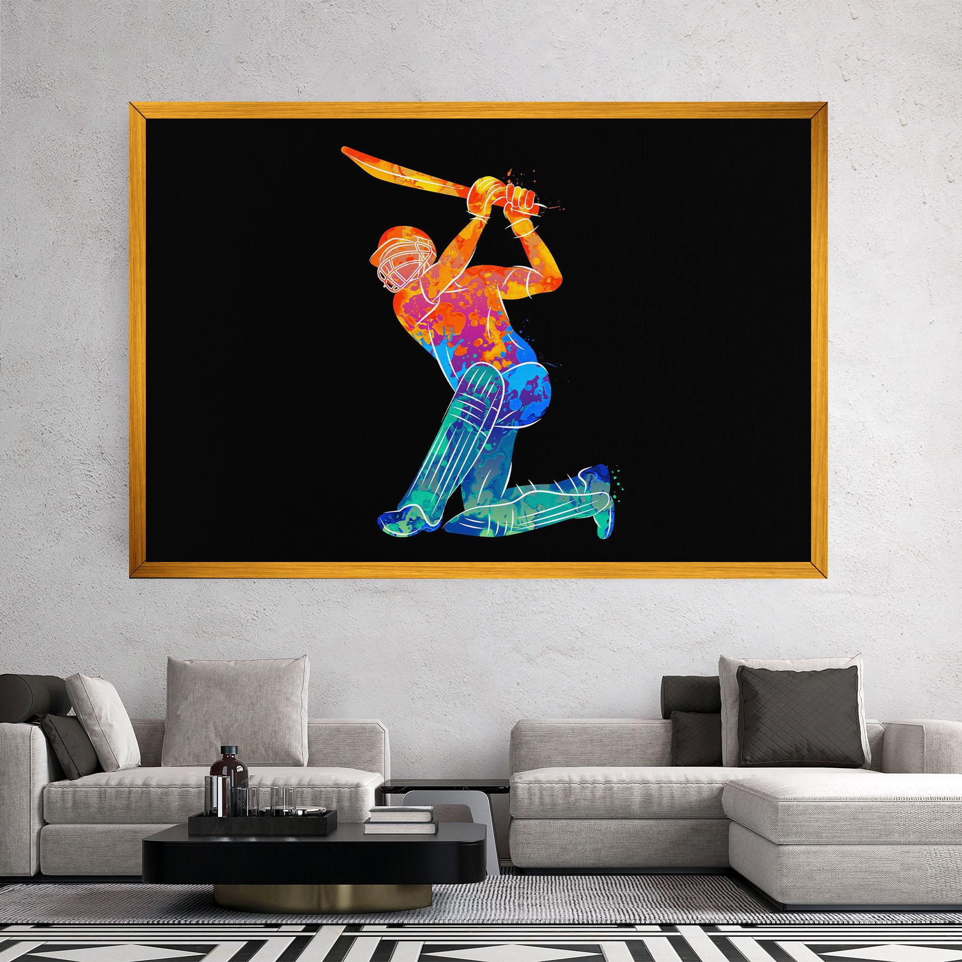 Tablou Canvas Baseball Color Art mockup 2