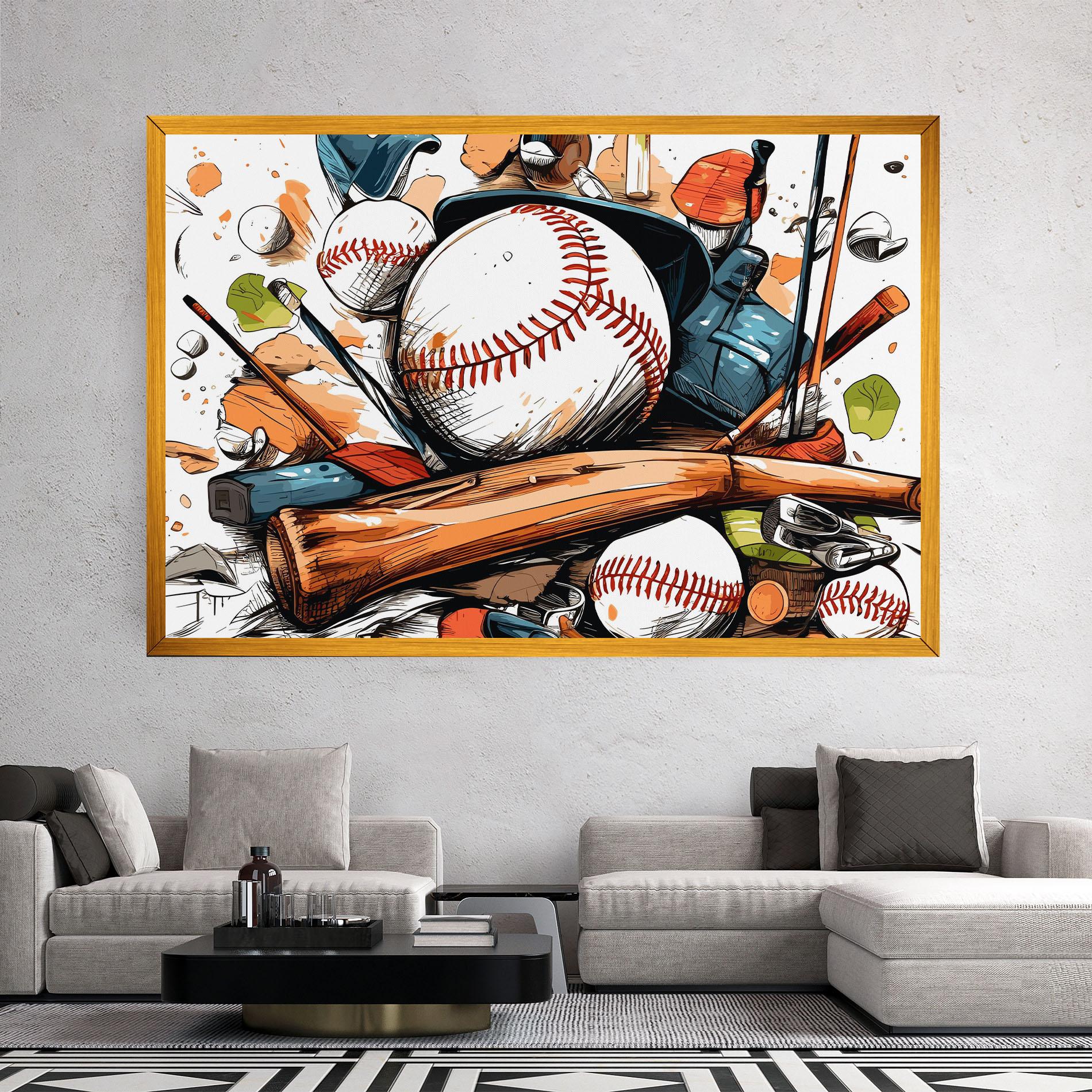 Tablou Canvas Baseball Trash mockup 2