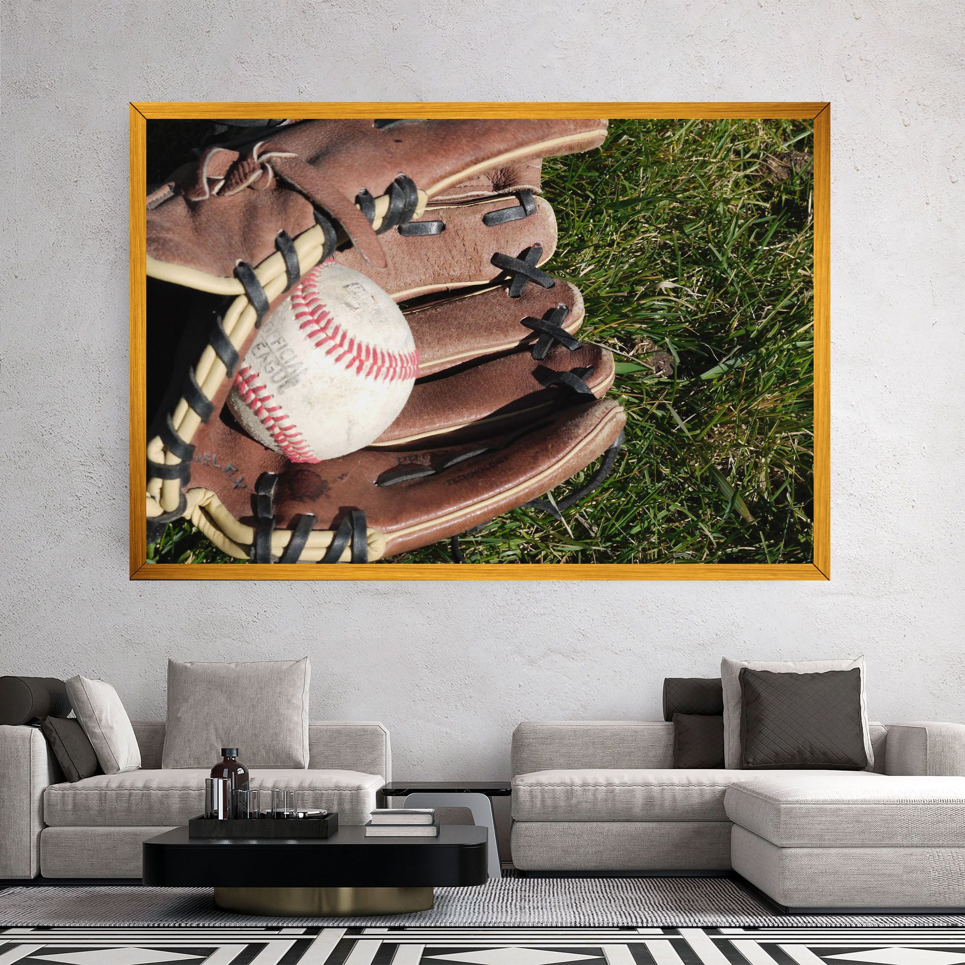 Brown Baseball Glove mockup 2