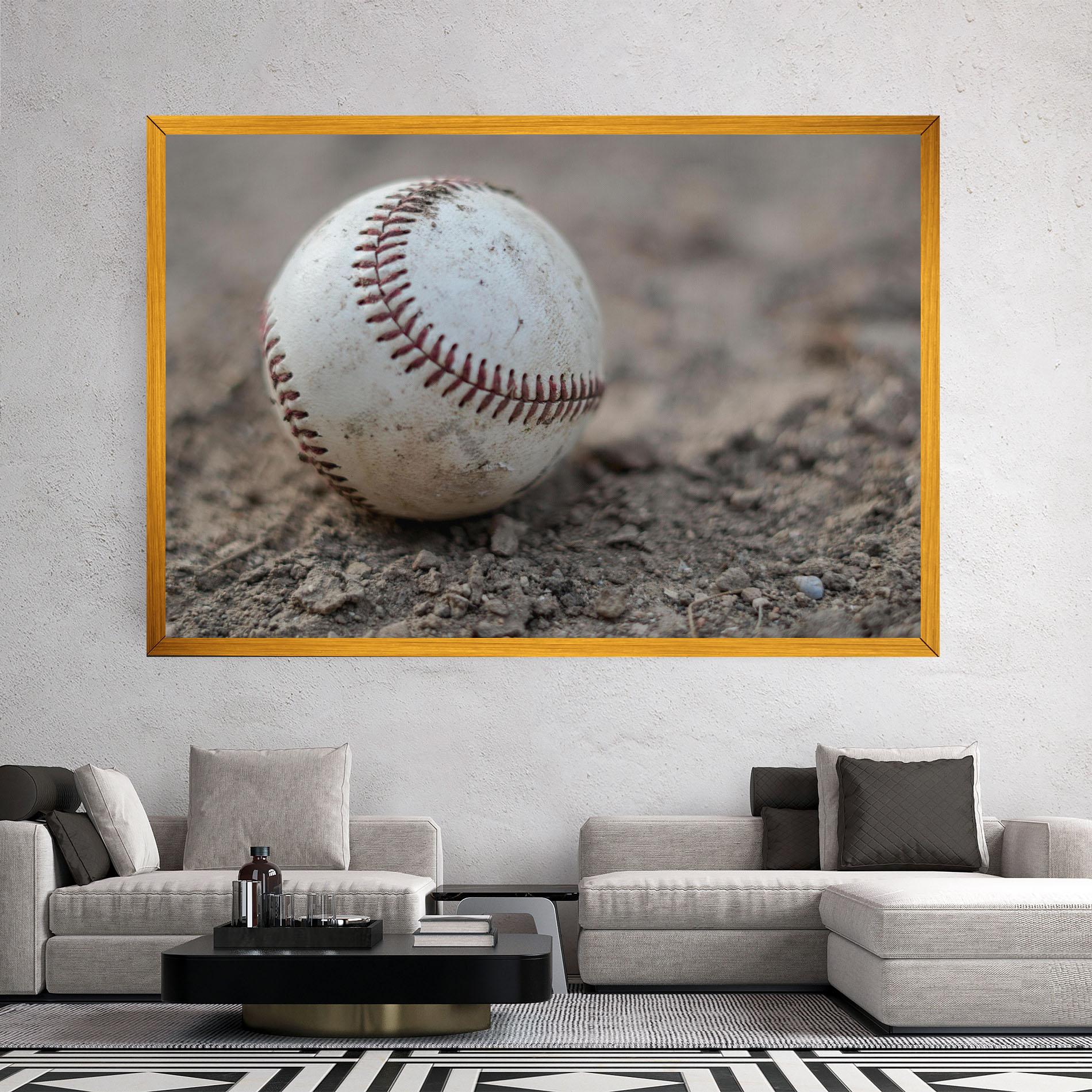 Tablou Canvas Dusty Baseball Ball mockup 2