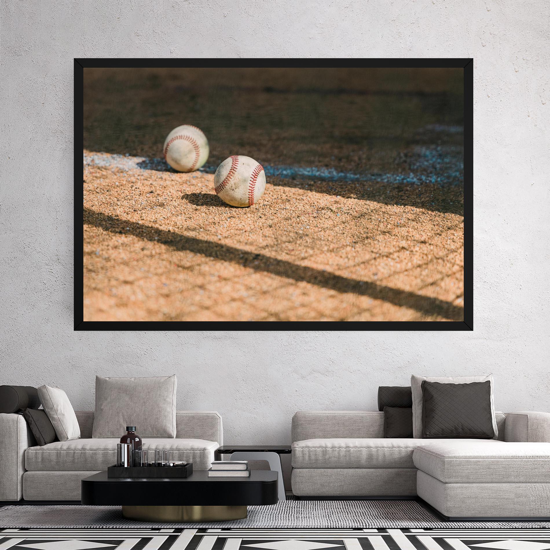 Tablou Canvas Baseball Balls mockup 2