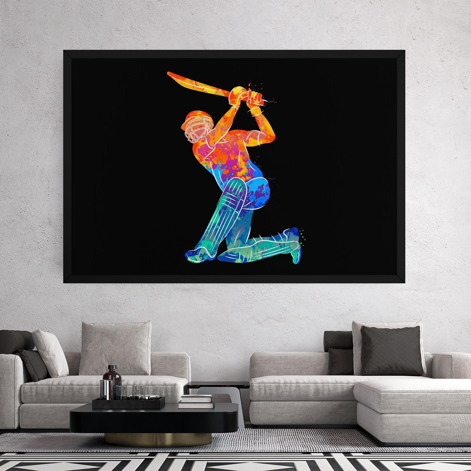 Tablou Canvas Baseball Color Art mockup 2