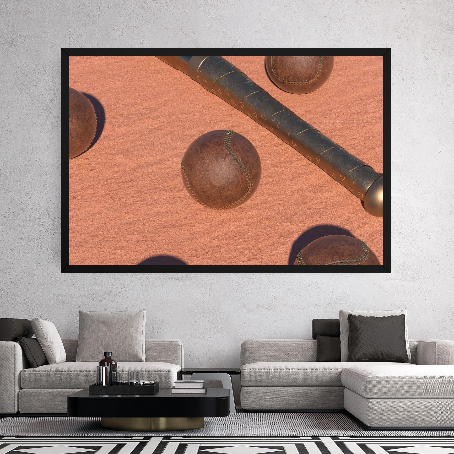 Tablou Canvas Baseball Set On Send mockup 2