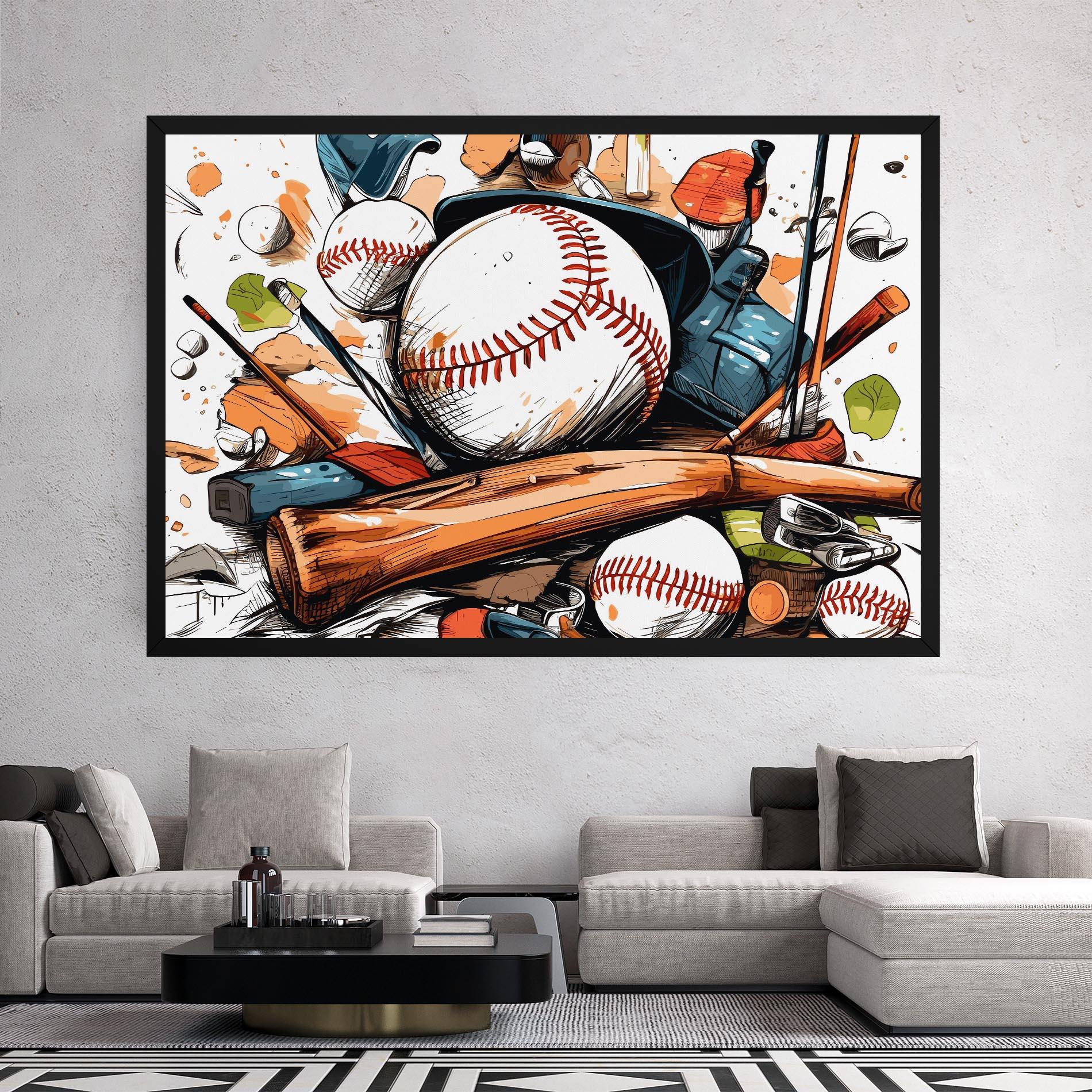 Tablou Canvas Baseball Trash mockup 2