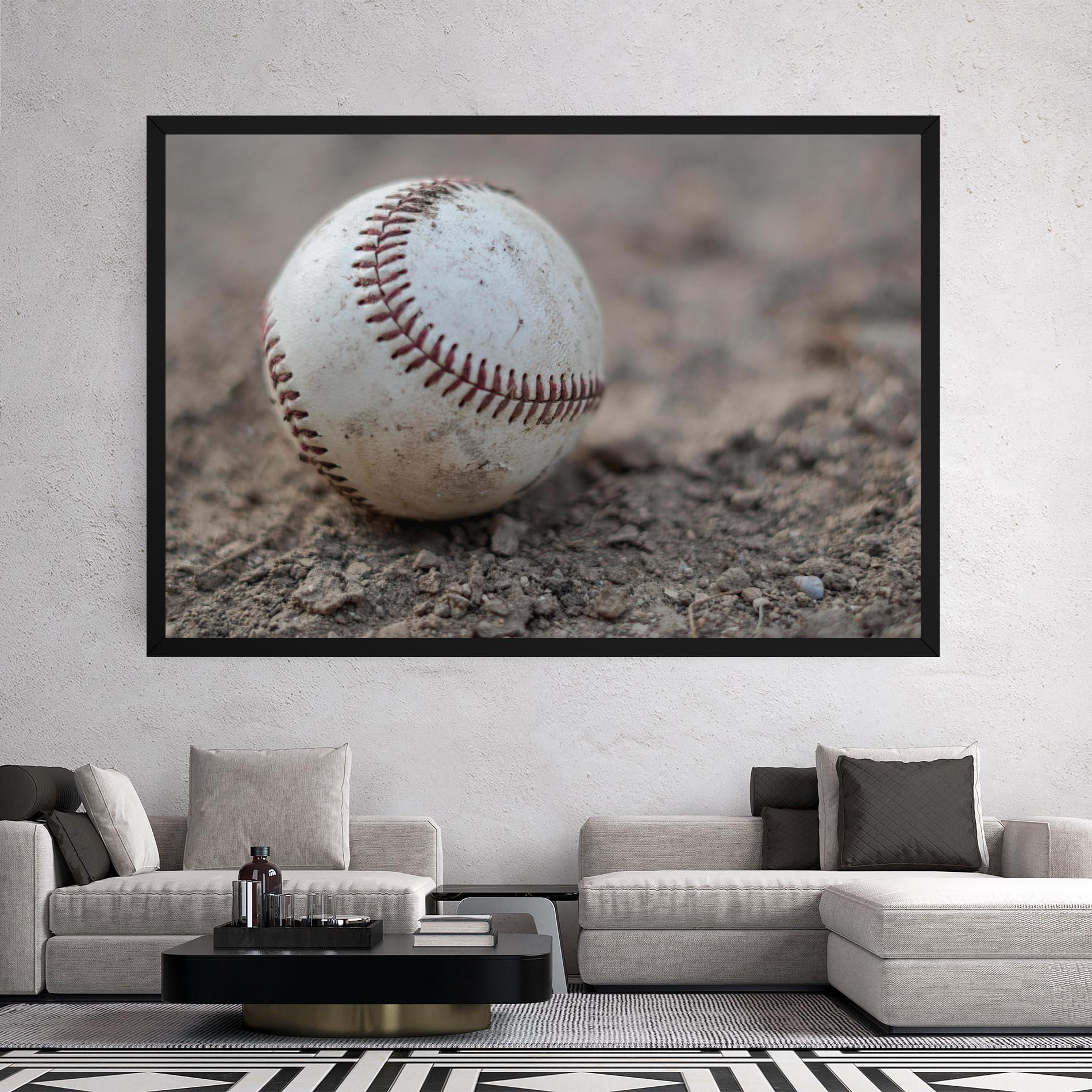 Tablou Canvas Dusty Baseball Ball mockup 2