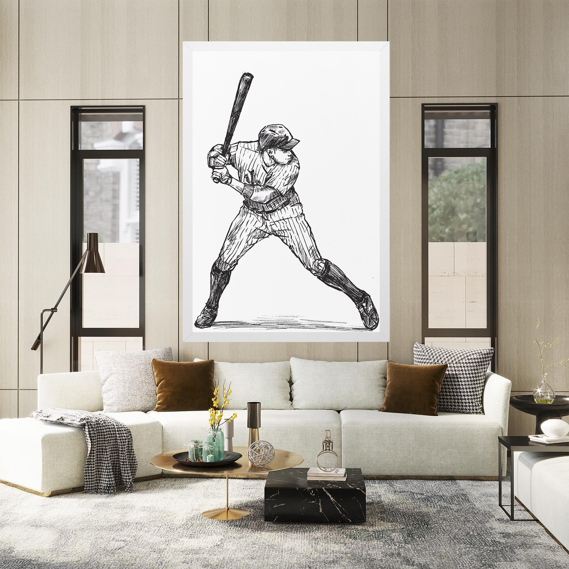 Tablou Canvas Baseball Play mockup 2
