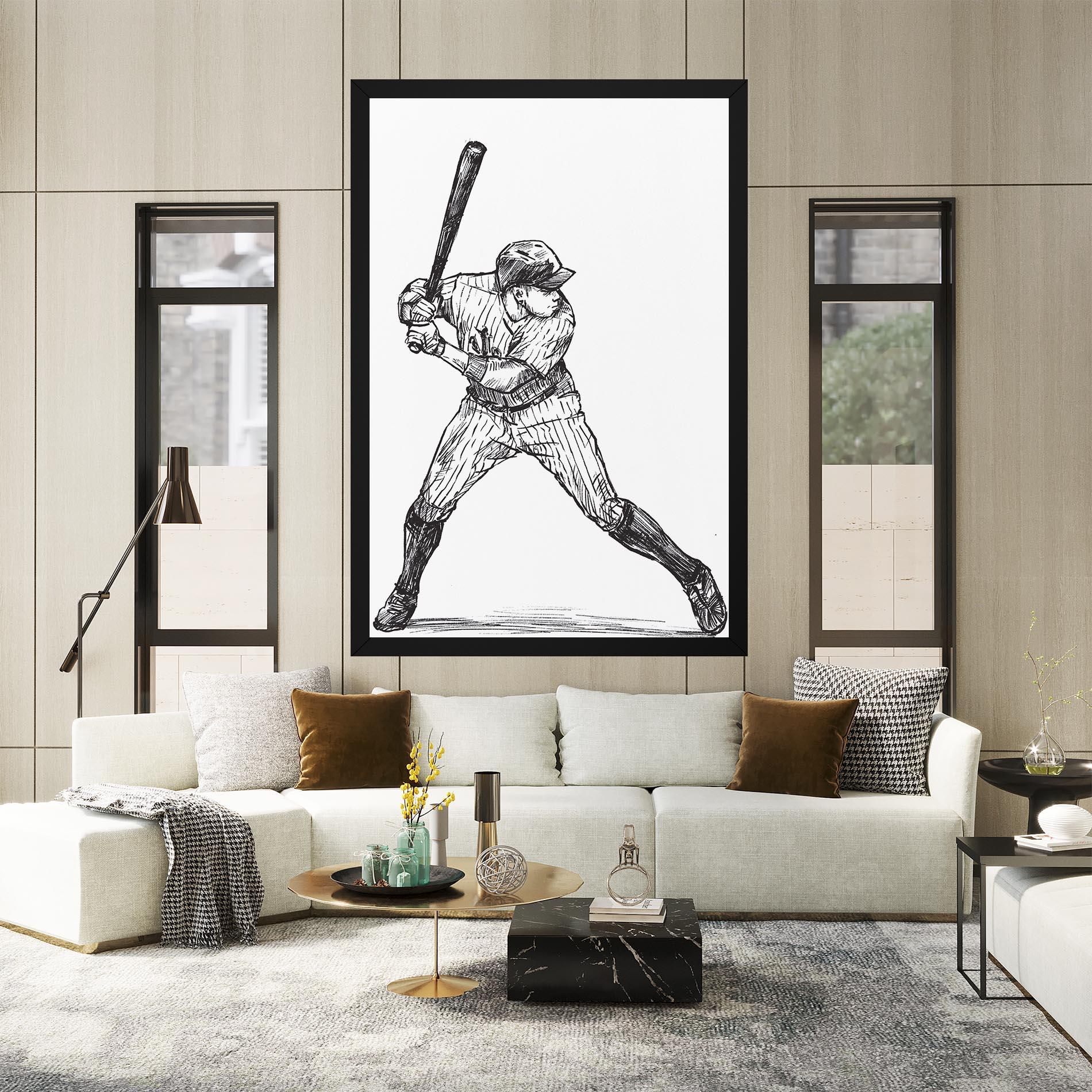 Tablou Canvas Baseball Play mockup 2
