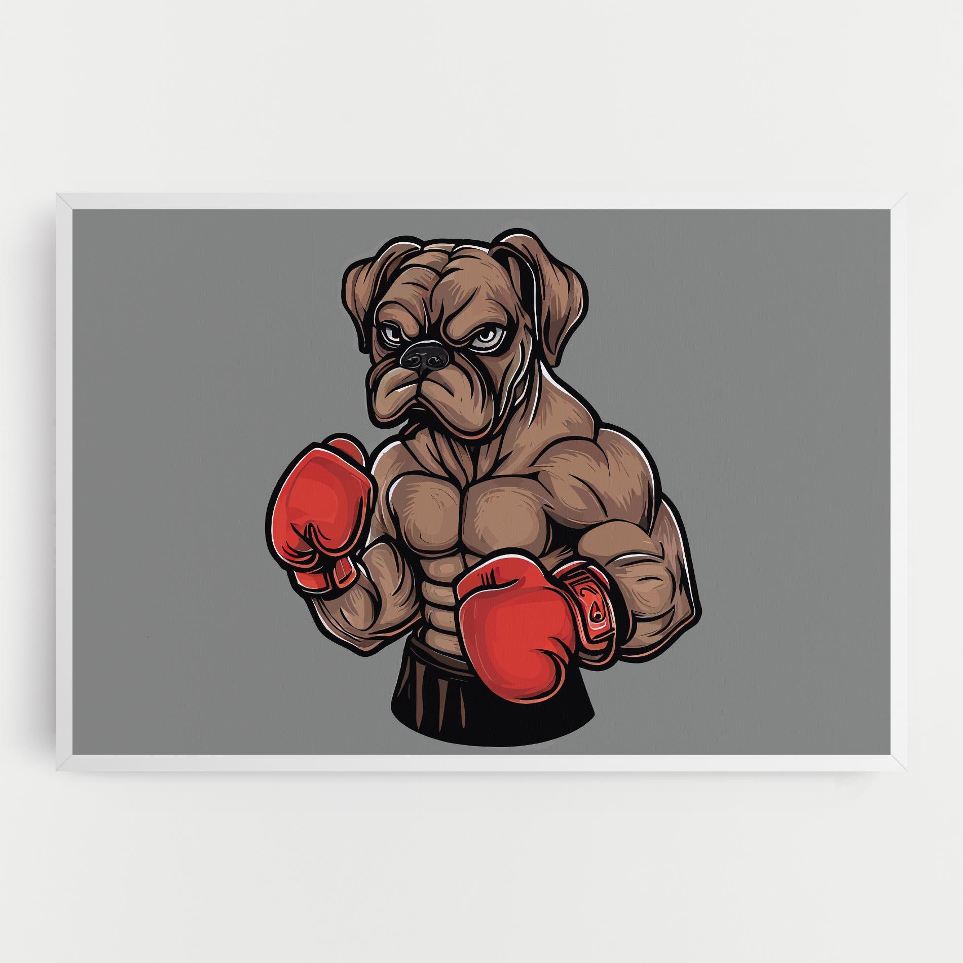 Tablou Canvas Boxer Dog mockup 0