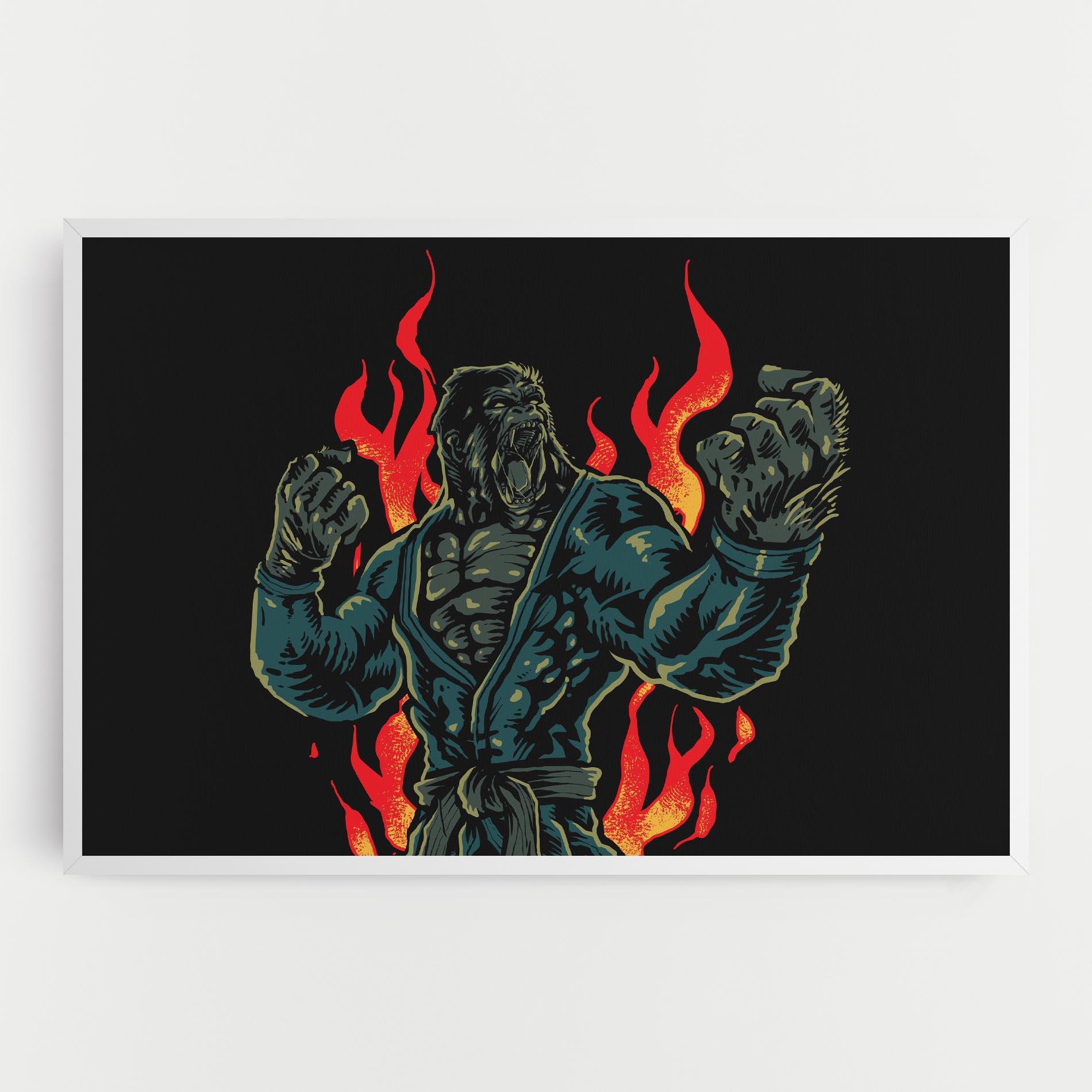 Tablou Canvas Gorilla Box Fighter mockup 0