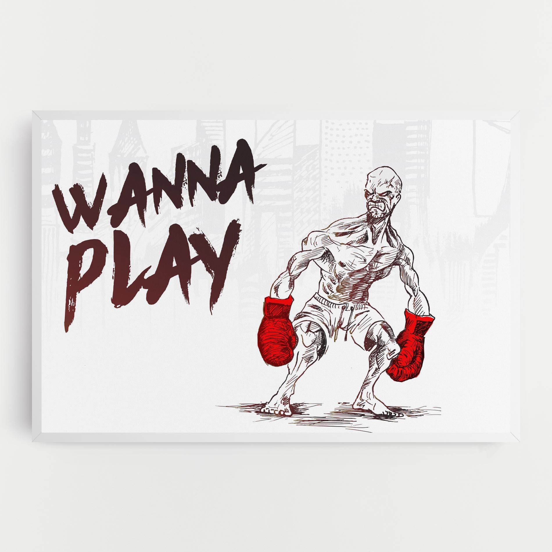 Tablou Canvas Wanna Play Box mockup 0