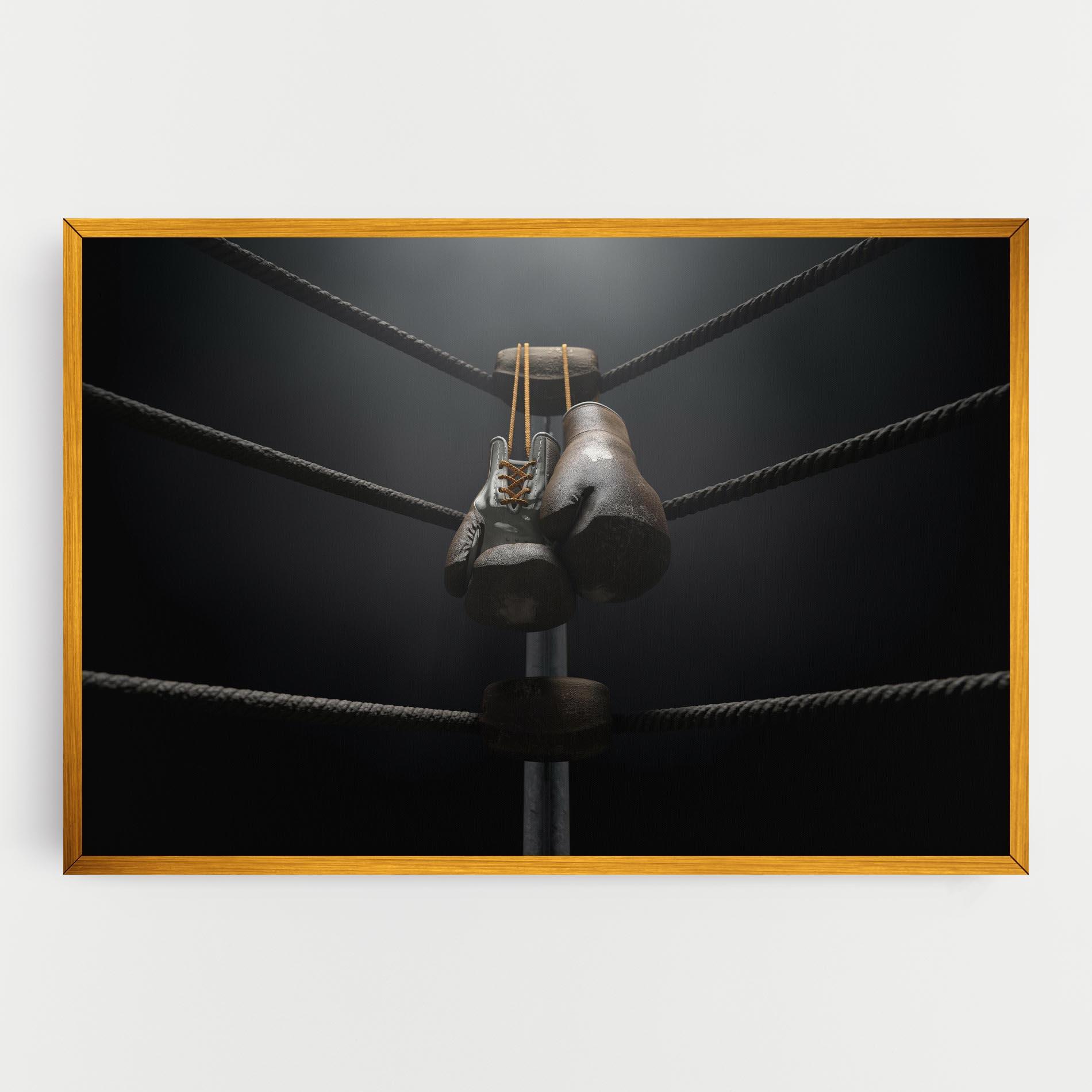 Tablou Canvas Black Boxing Glove mockup 0