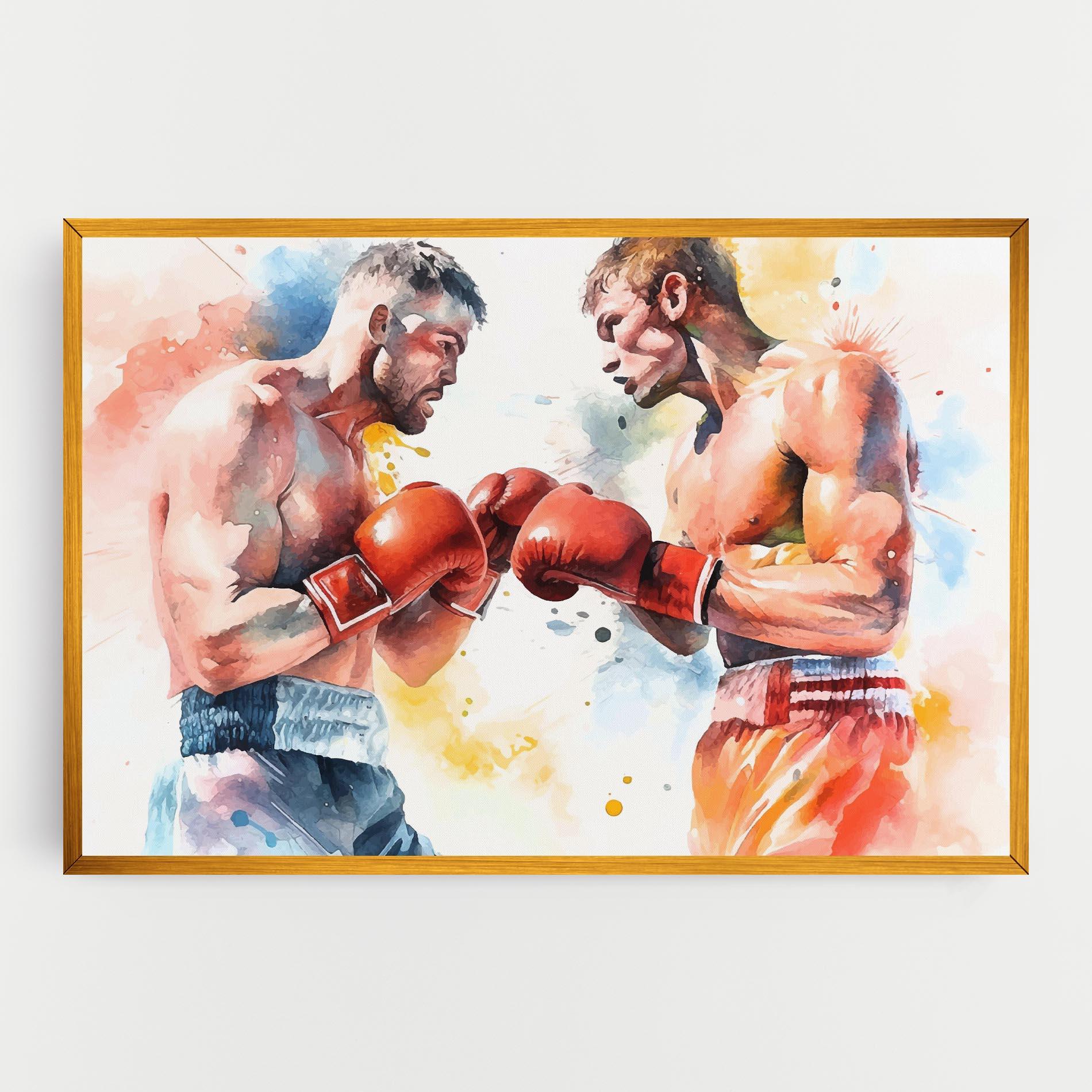 Tablou Canvas Boxing Match Art mockup 0