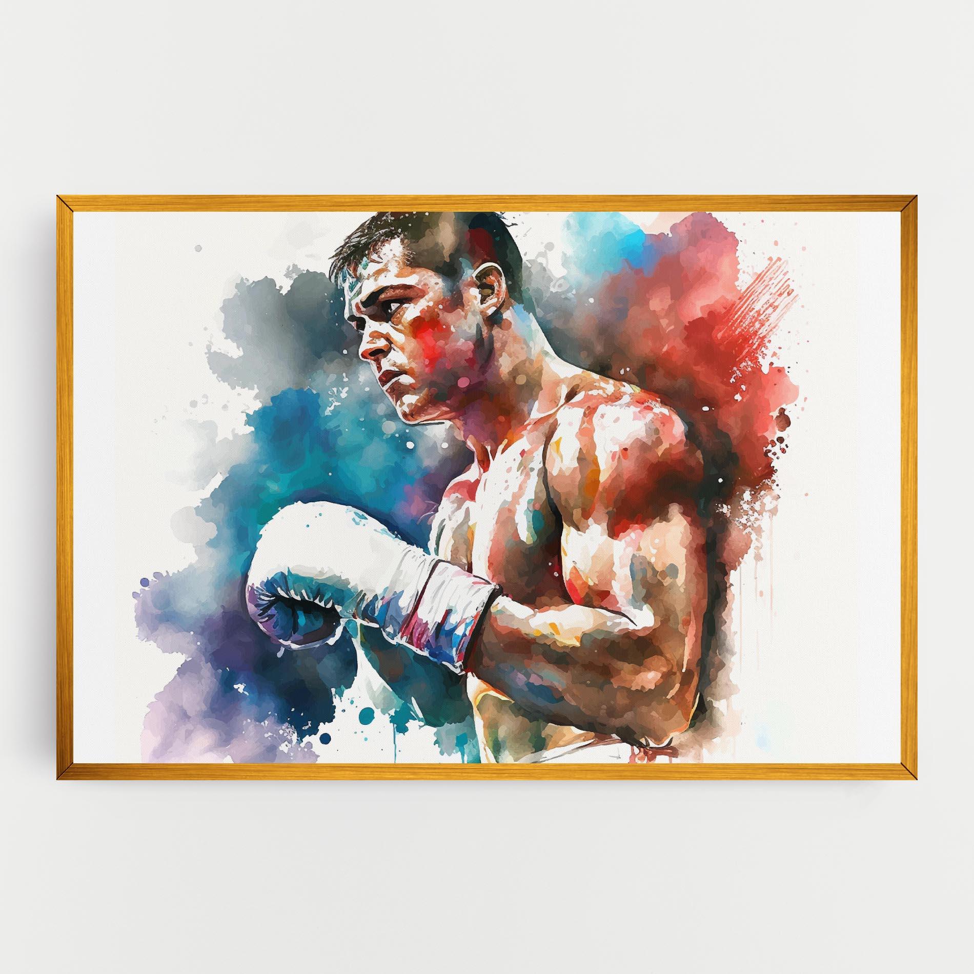 Tablou Canvas Boxing Red Blue mockup 0