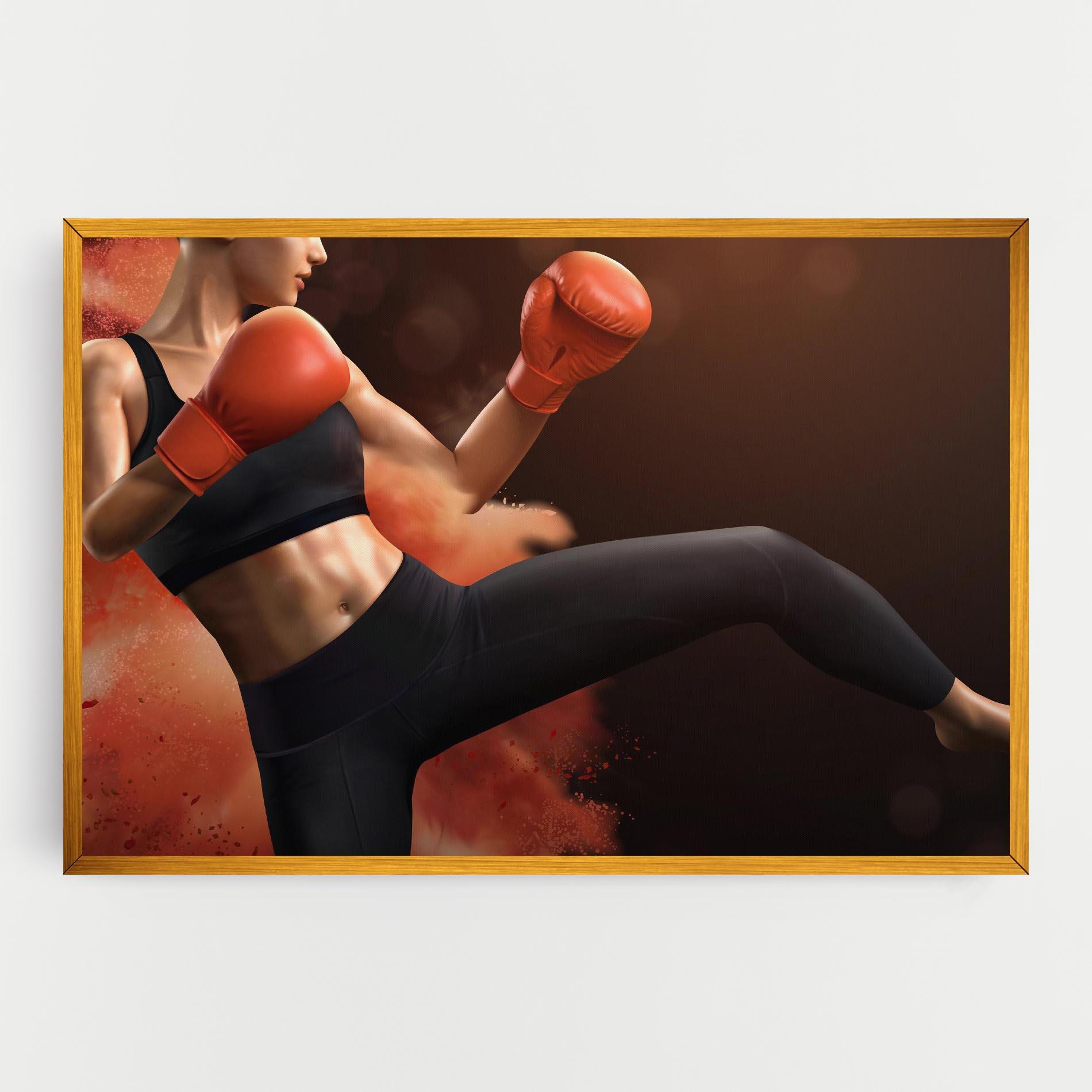 Tablou Canvas Woman Box mockup 0