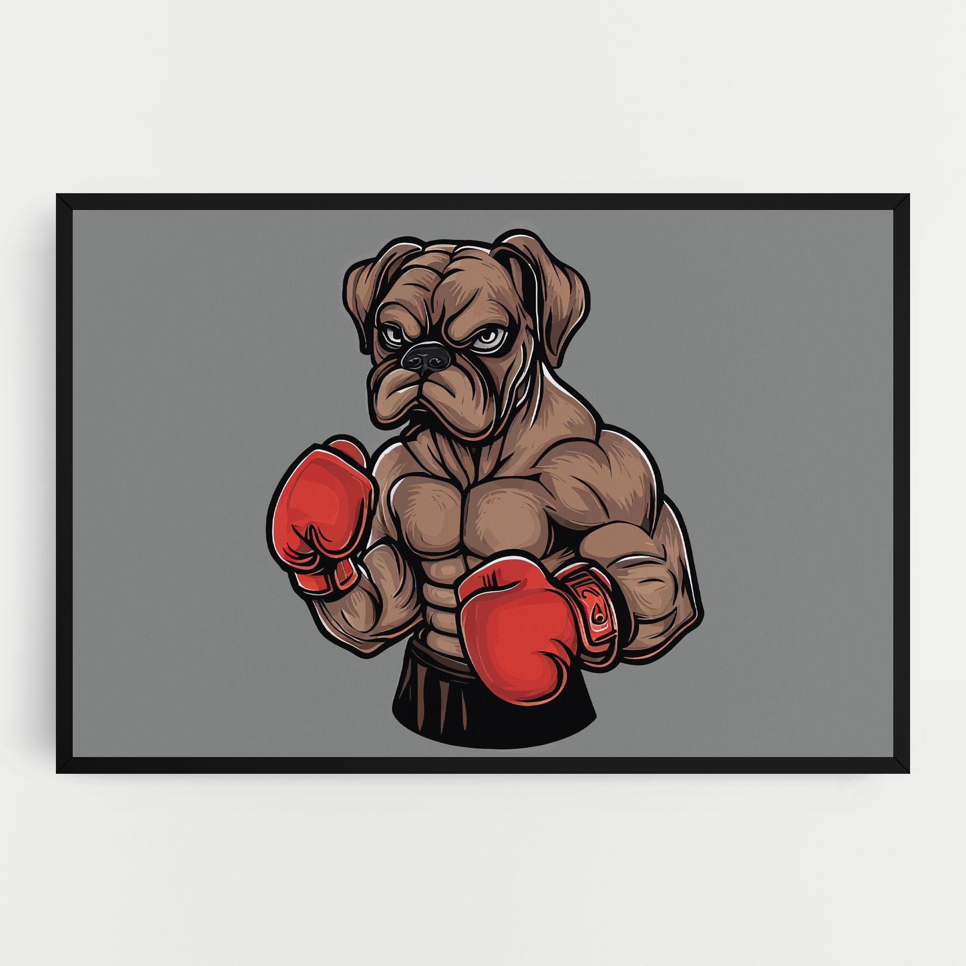 Tablou Canvas Boxer Dog mockup 0