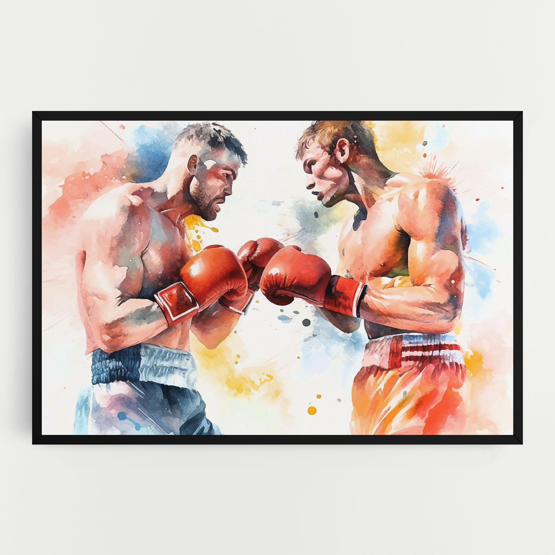 Tablou Canvas Boxing Match Art mockup 0